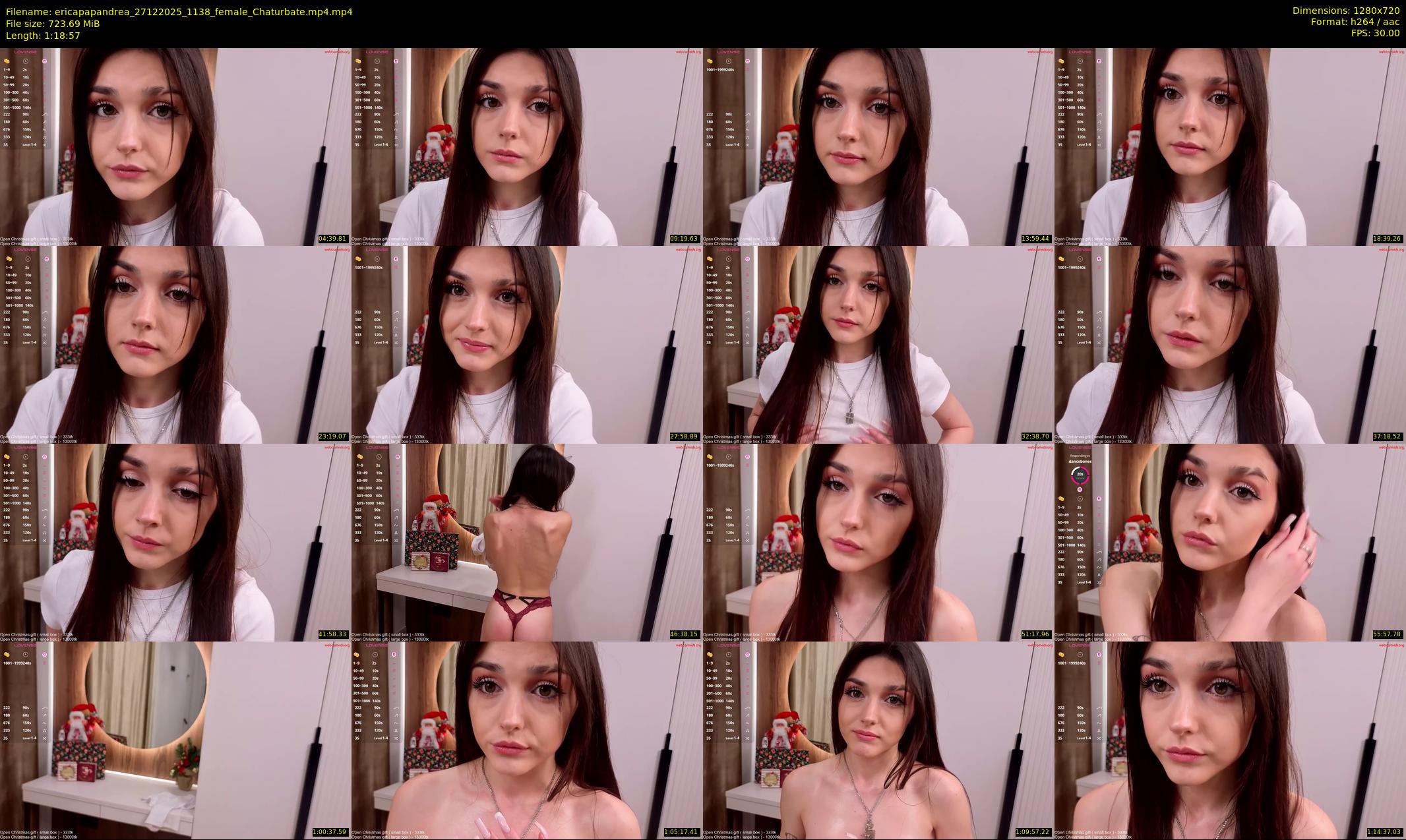 ericapapandrea — 79 minute Chaturbate female cam show recording, 720p, Dec 27, 2025