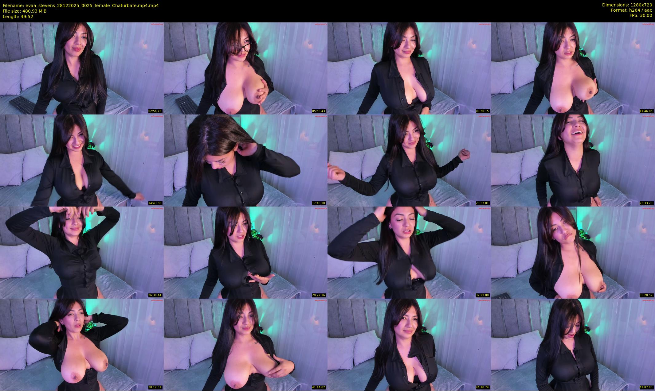 evaa_stevens — 50 minute Chaturbate female cam show recording, 720p, Dec 28, 2025
