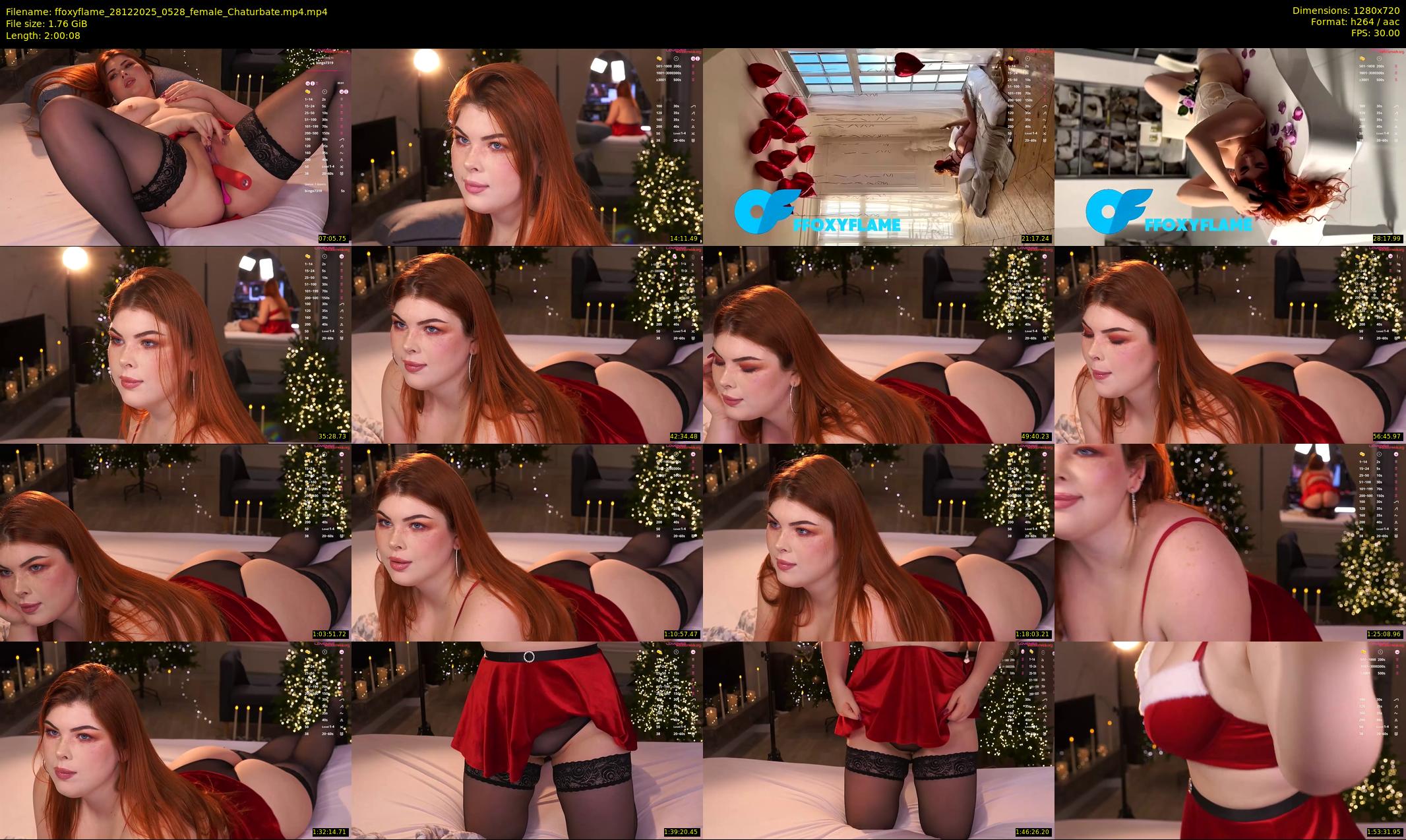 ffoxyflame — 121 minute Chaturbate female cam show recording, 720p, Dec 28, 2025
