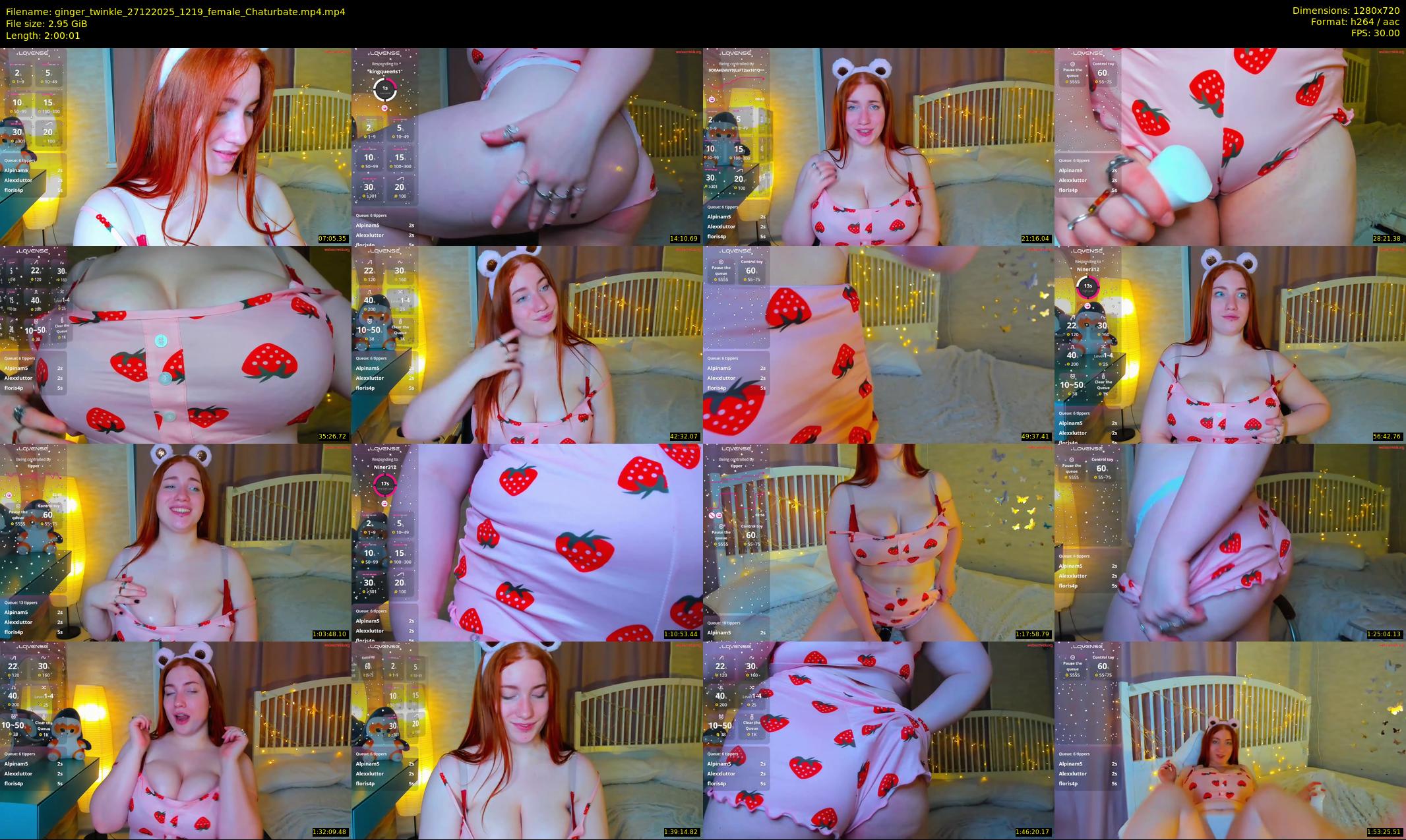ginger_twinkle — 121 minute Chaturbate female cam show recording, 720p, Dec 27, 2025