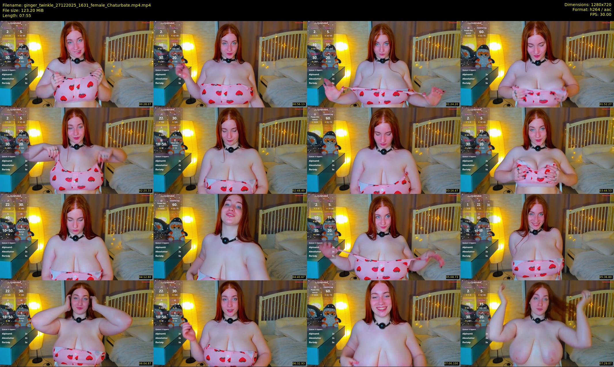 ginger_twinkle — 8 minute Chaturbate female cam show recording, 720p, Dec 27, 2025