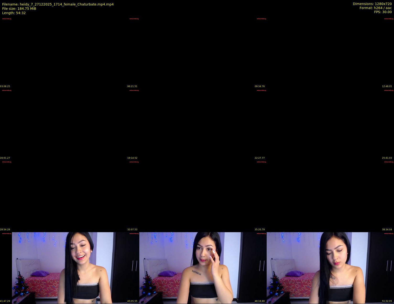 heidy_7 — 55 minute Chaturbate female cam show recording, 720p, Dec 27, 2025