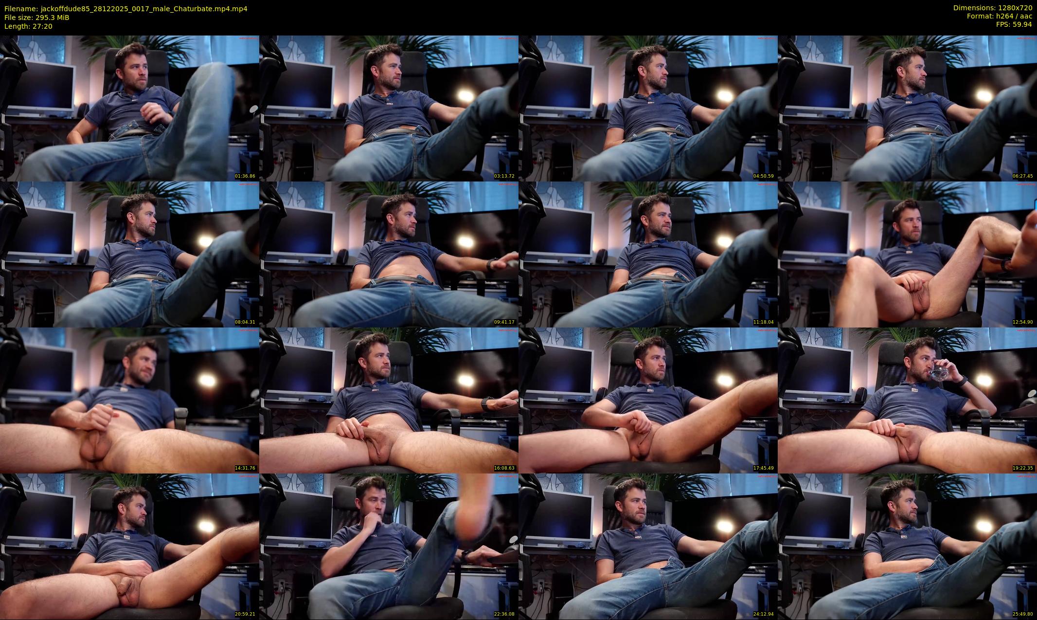 jackoffdude85 — 28 minute Chaturbate male cam show recording, 720p, Dec 28, 2025