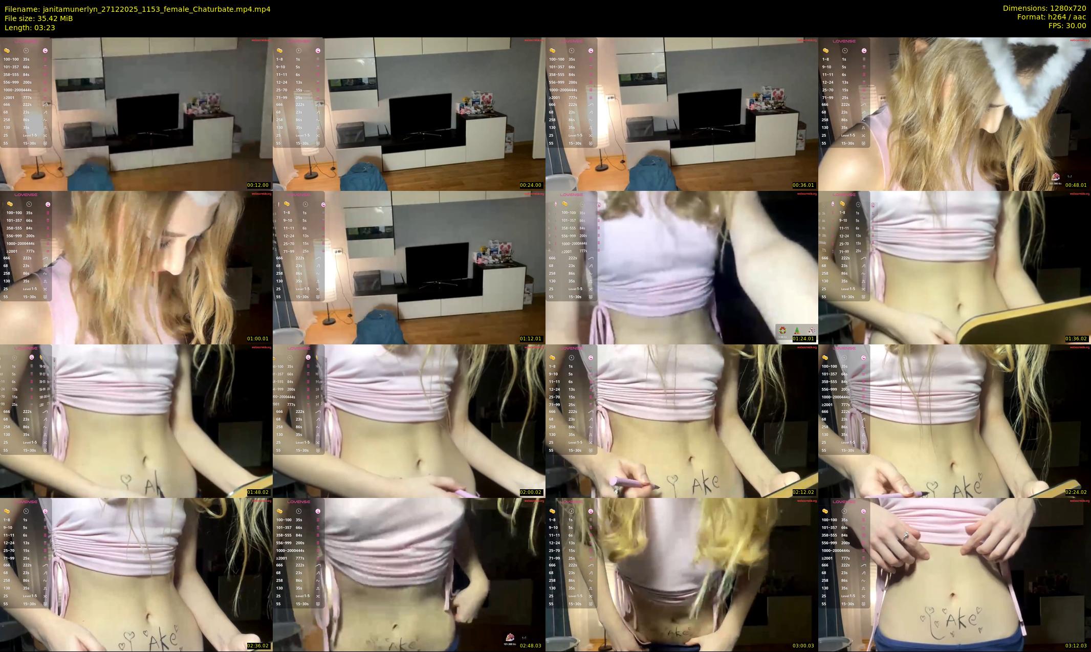 janitamunerlyn — 4 minute Chaturbate female cam show recording, 720p, Dec 27, 2025