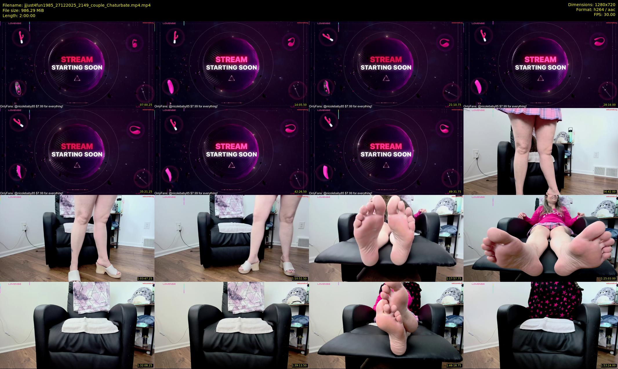 jjjust4fun1985 — 120 minute Chaturbate couple cam show recording, 720p, Dec 27, 2025