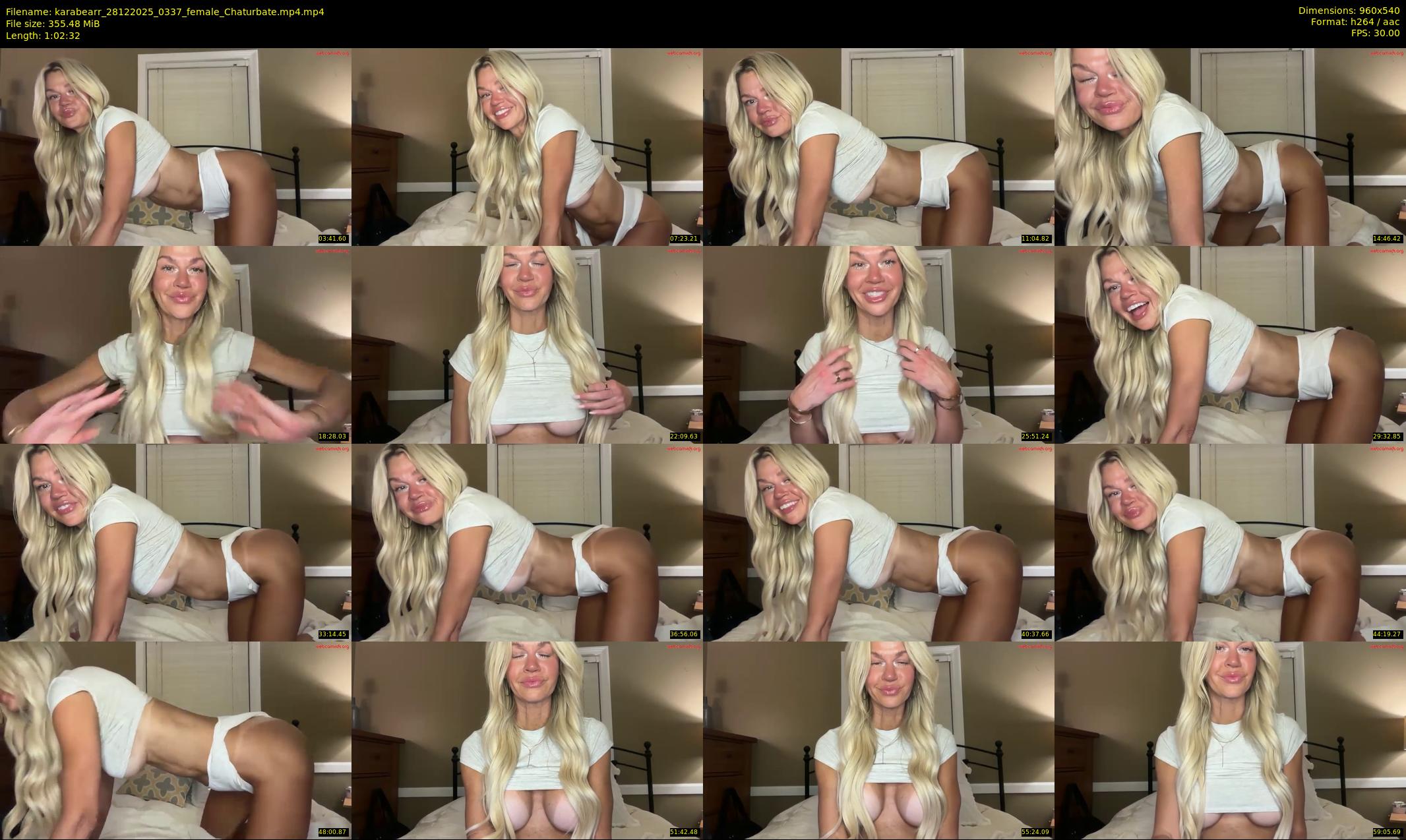 karabearr — 63 minute Chaturbate female cam show recording, 480p, Dec 28, 2025