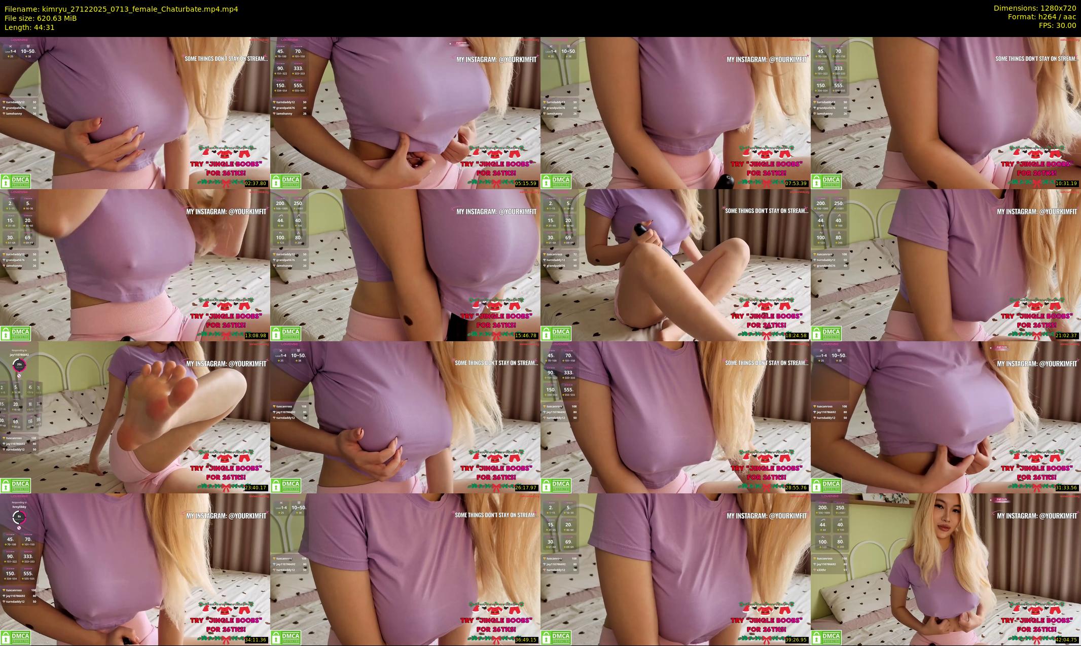 kimryu — 45 minute Chaturbate female cam show recording, 720p, Dec 27, 2025