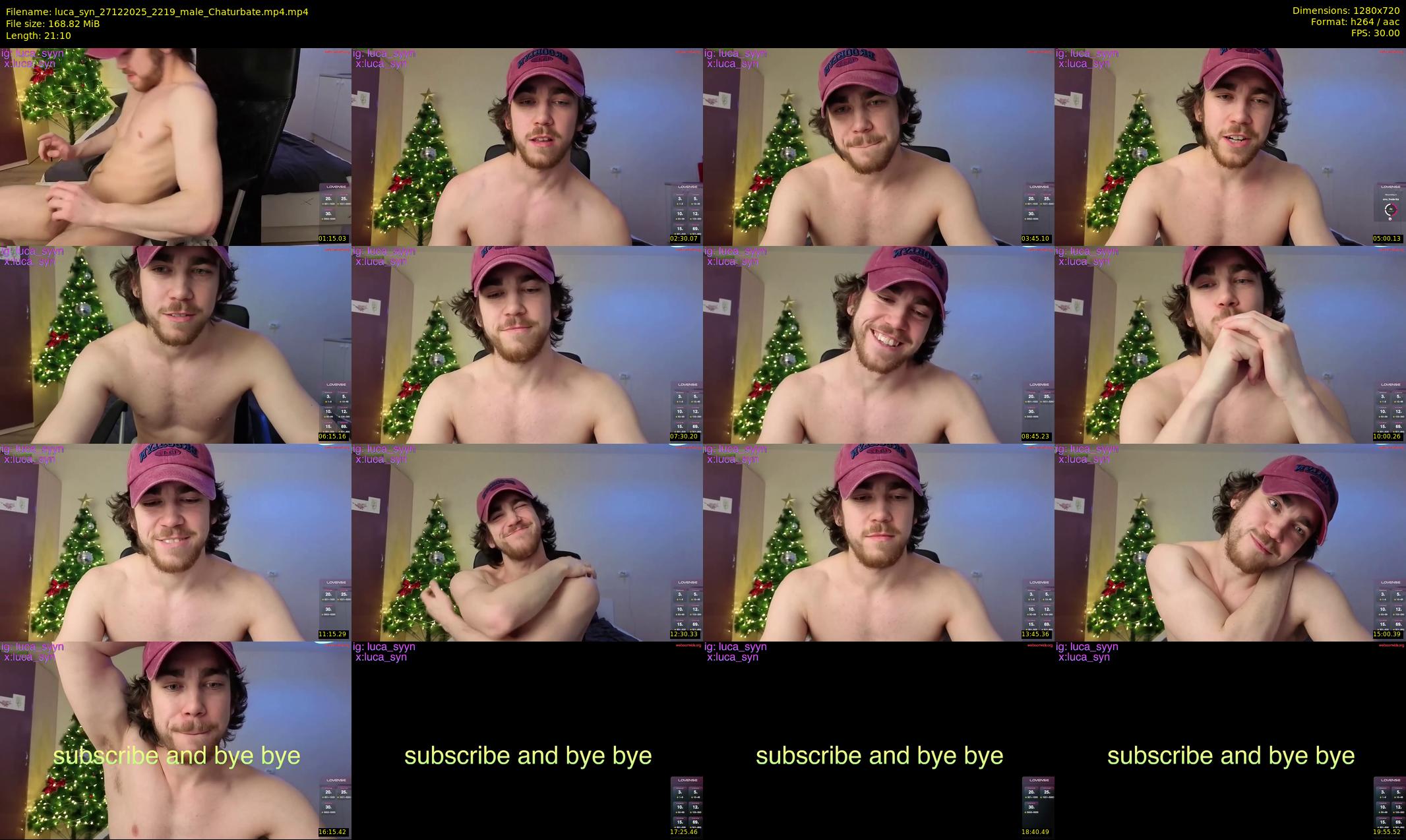 luca_syn — 22 minute Chaturbate male cam show recording, 720p, Dec 27, 2025