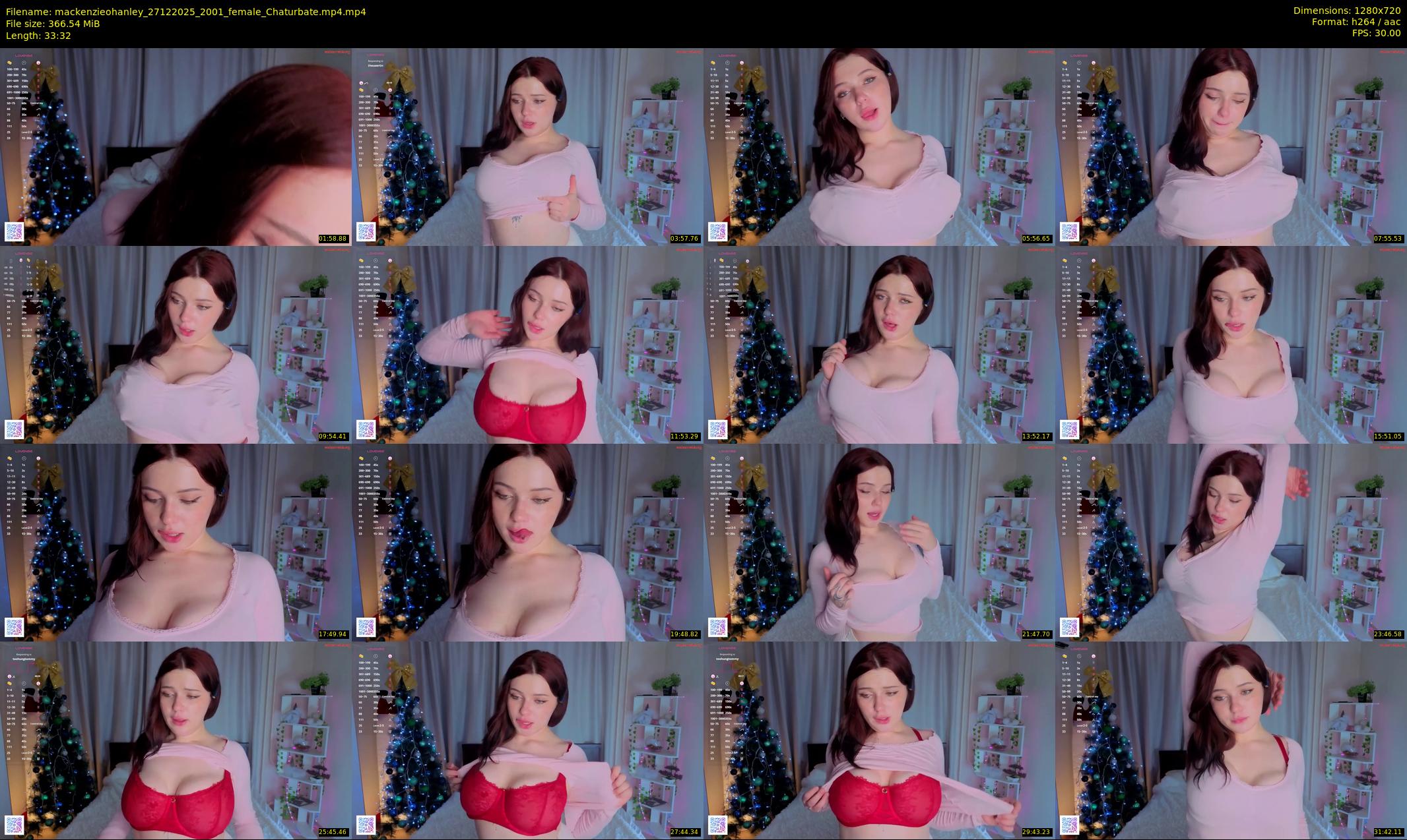 mackenzieohanley — 34 minute Chaturbate female cam show recording, 720p, Dec 27, 2025