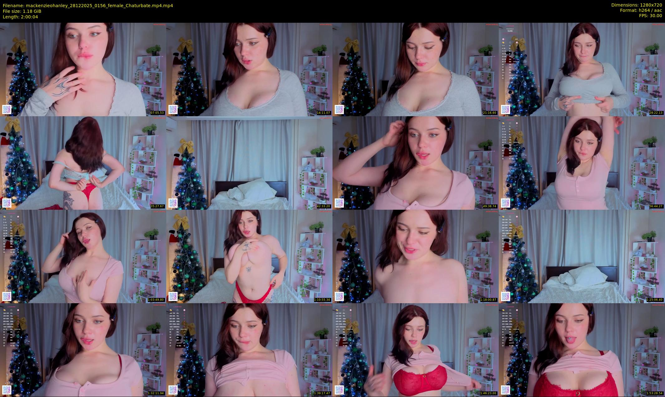 mackenzieohanley — 121 minute Chaturbate female cam show recording, 720p, Dec 28, 2025