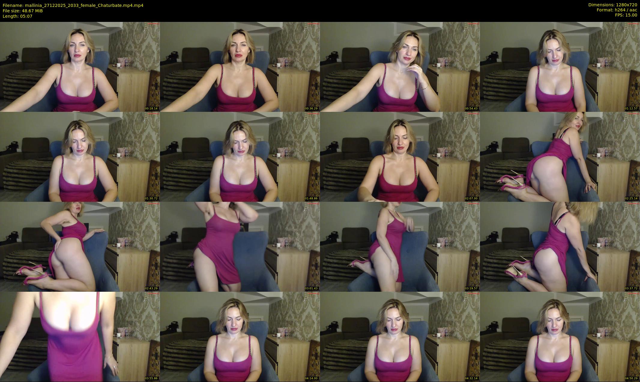 mallinia — 6 minute Chaturbate female cam show recording, 720p, Dec 27, 2025