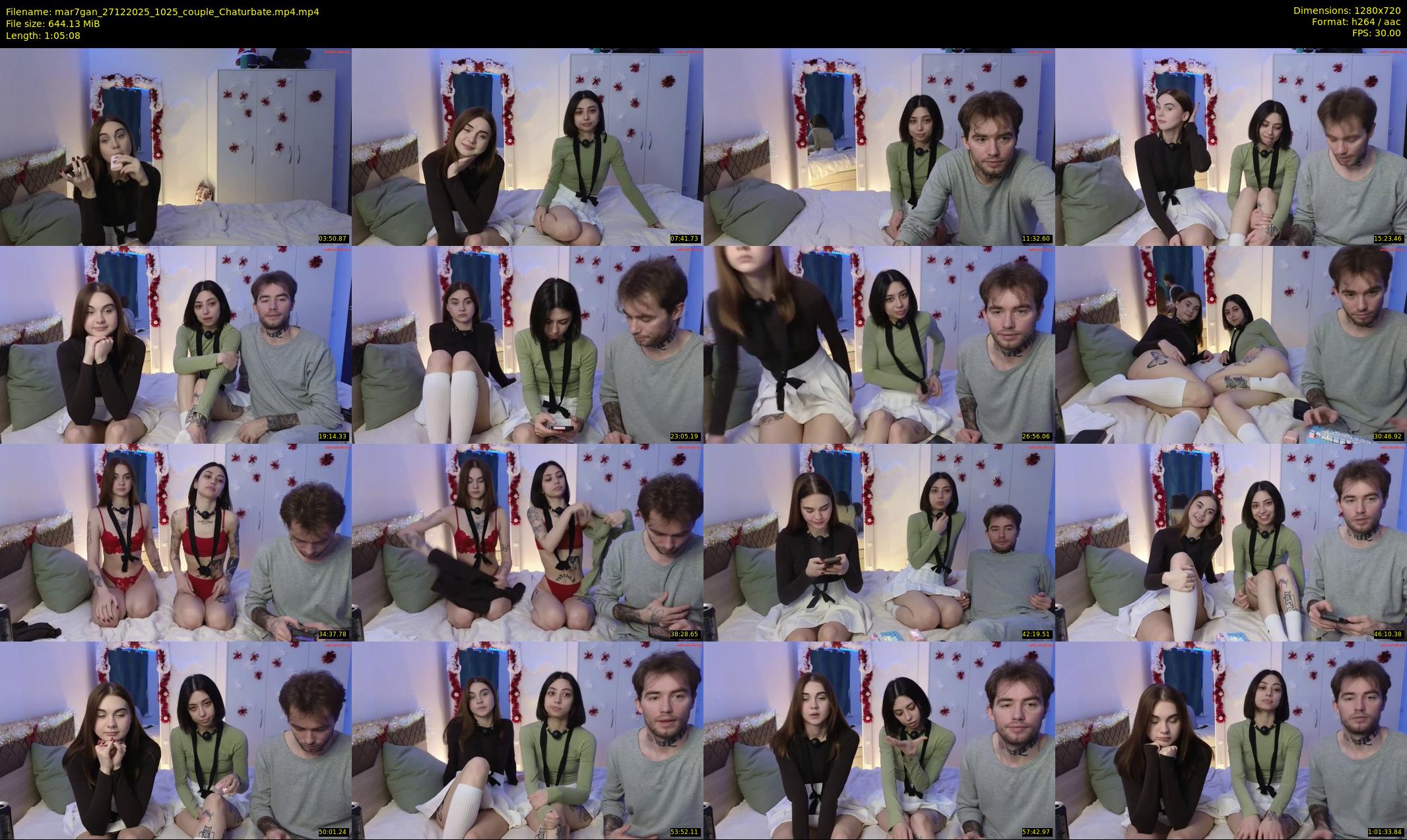mar7gan — 66 minute Chaturbate couple cam show recording, 720p, Dec 27, 2025