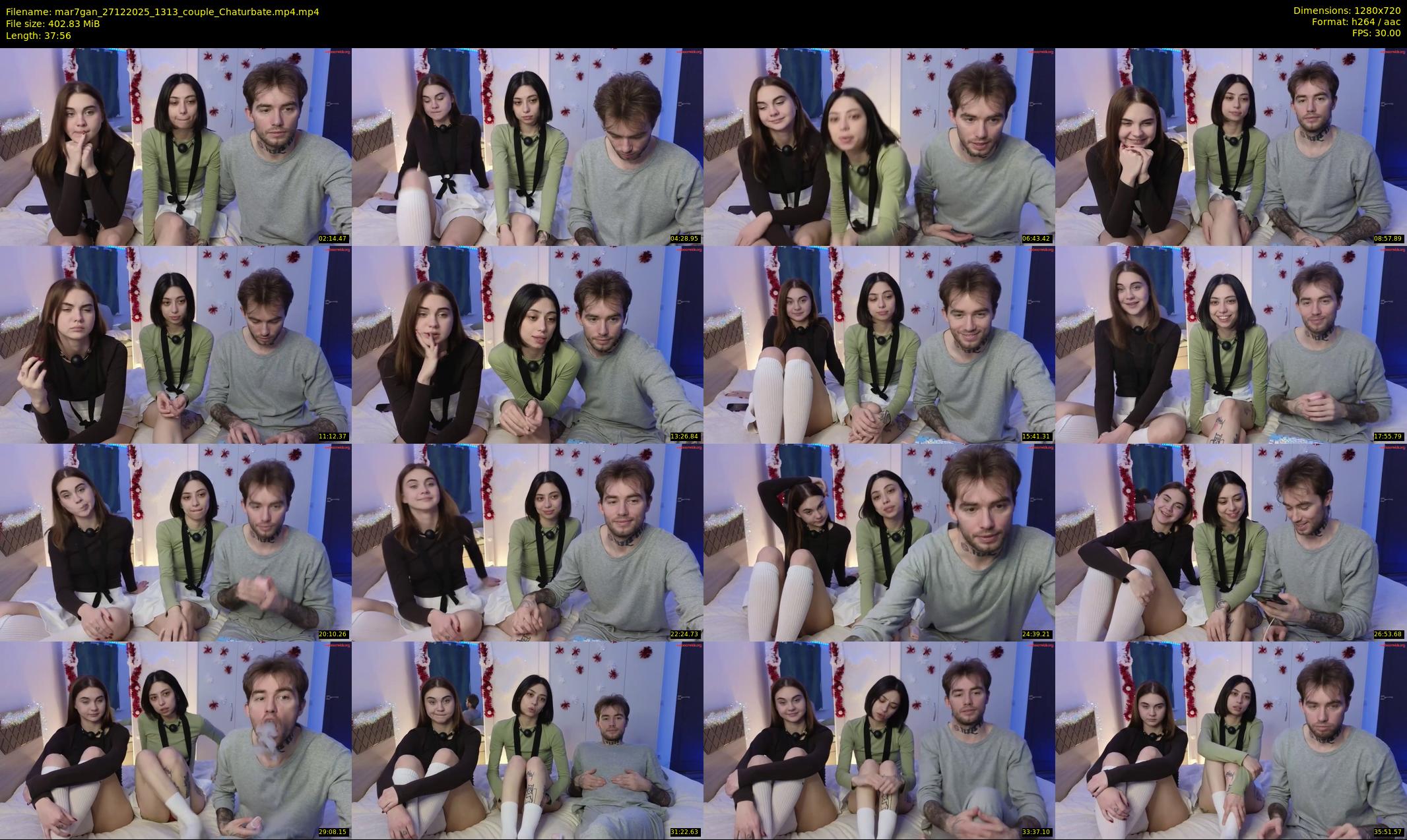 mar7gan — 38 minute Chaturbate couple cam show recording, 720p, Dec 27, 2025
