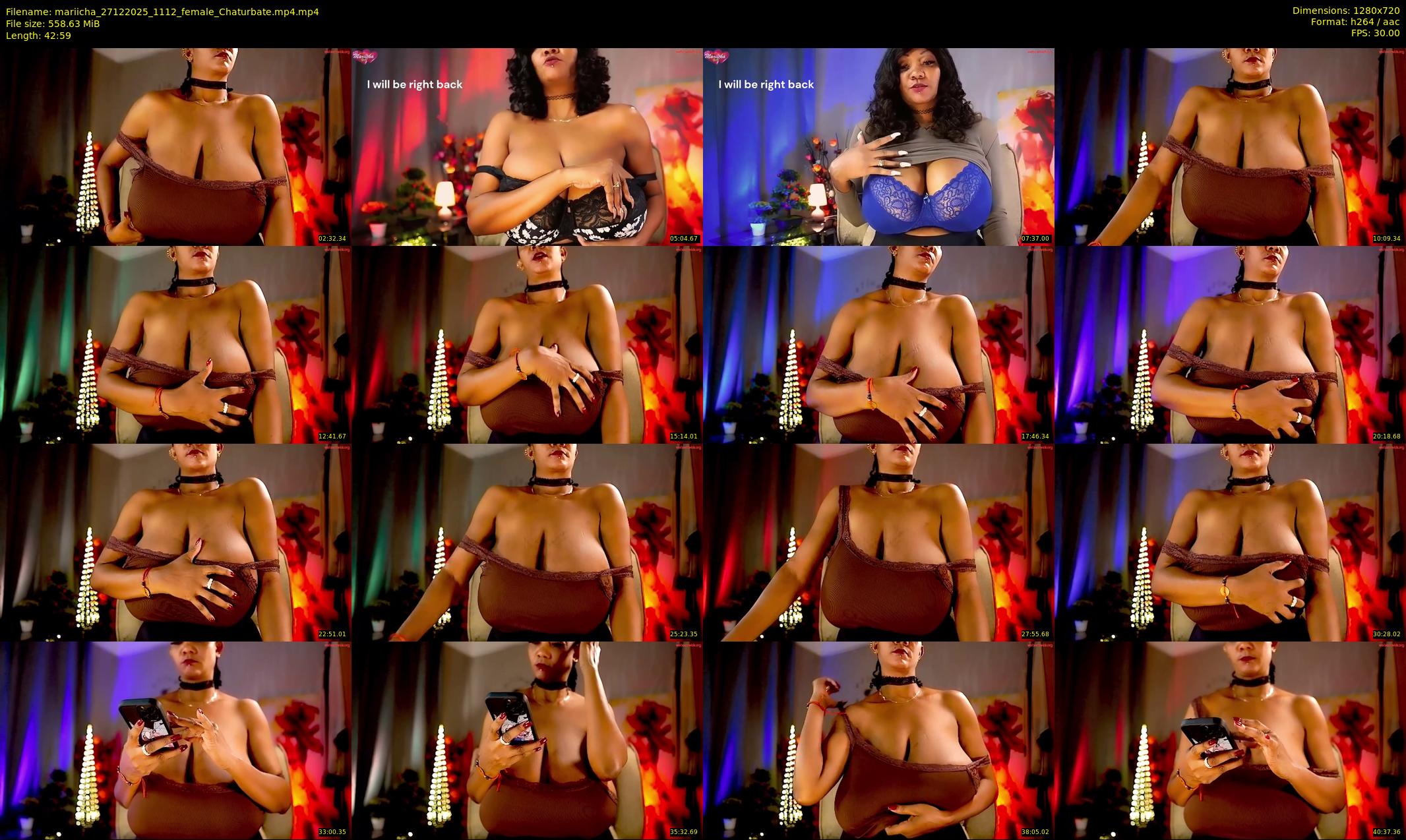 mariicha — 43 minute Chaturbate female cam show recording, 720p, Dec 27, 2025