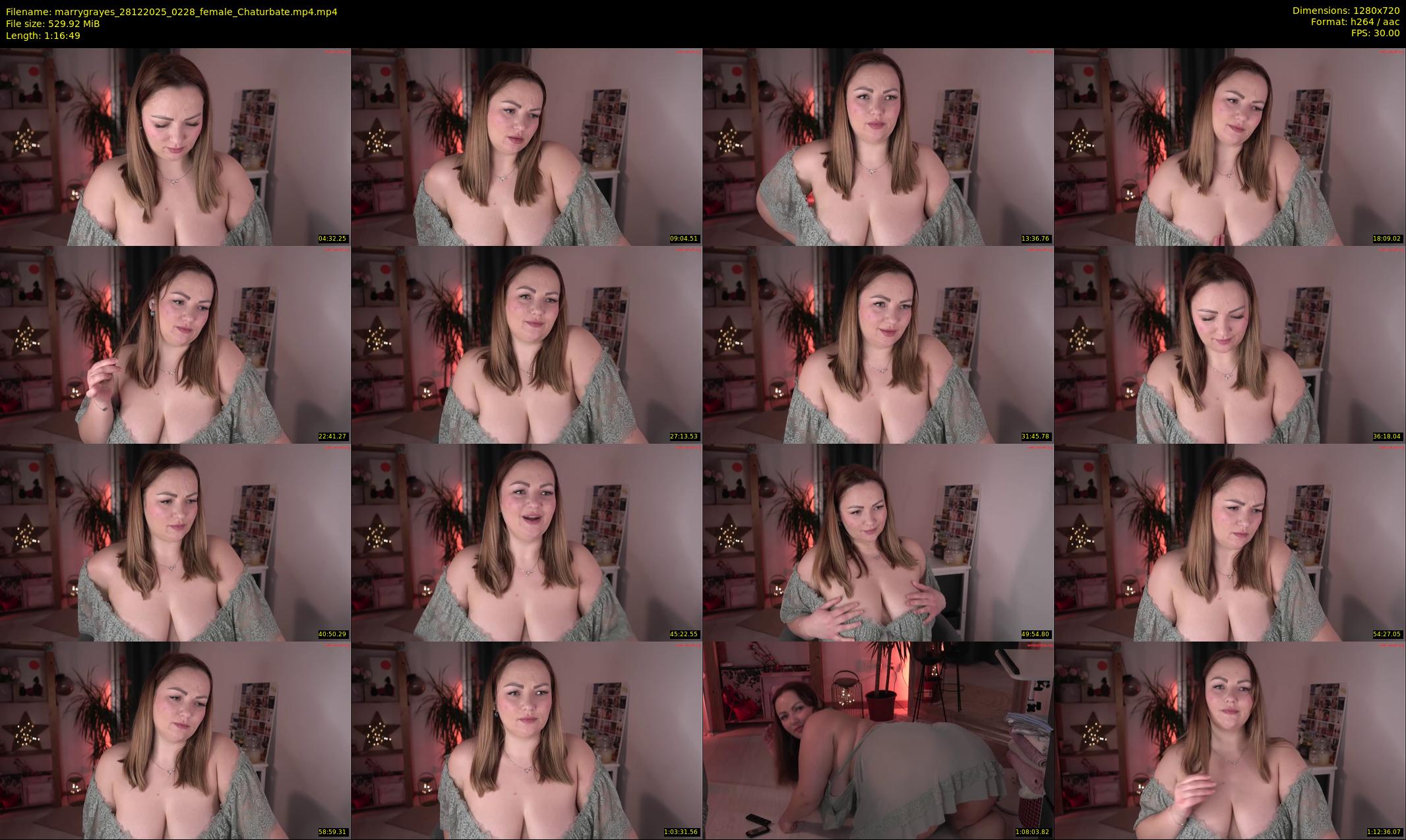 marrygrayes — 77 minute Chaturbate female cam show recording, 720p, Dec 28, 2025