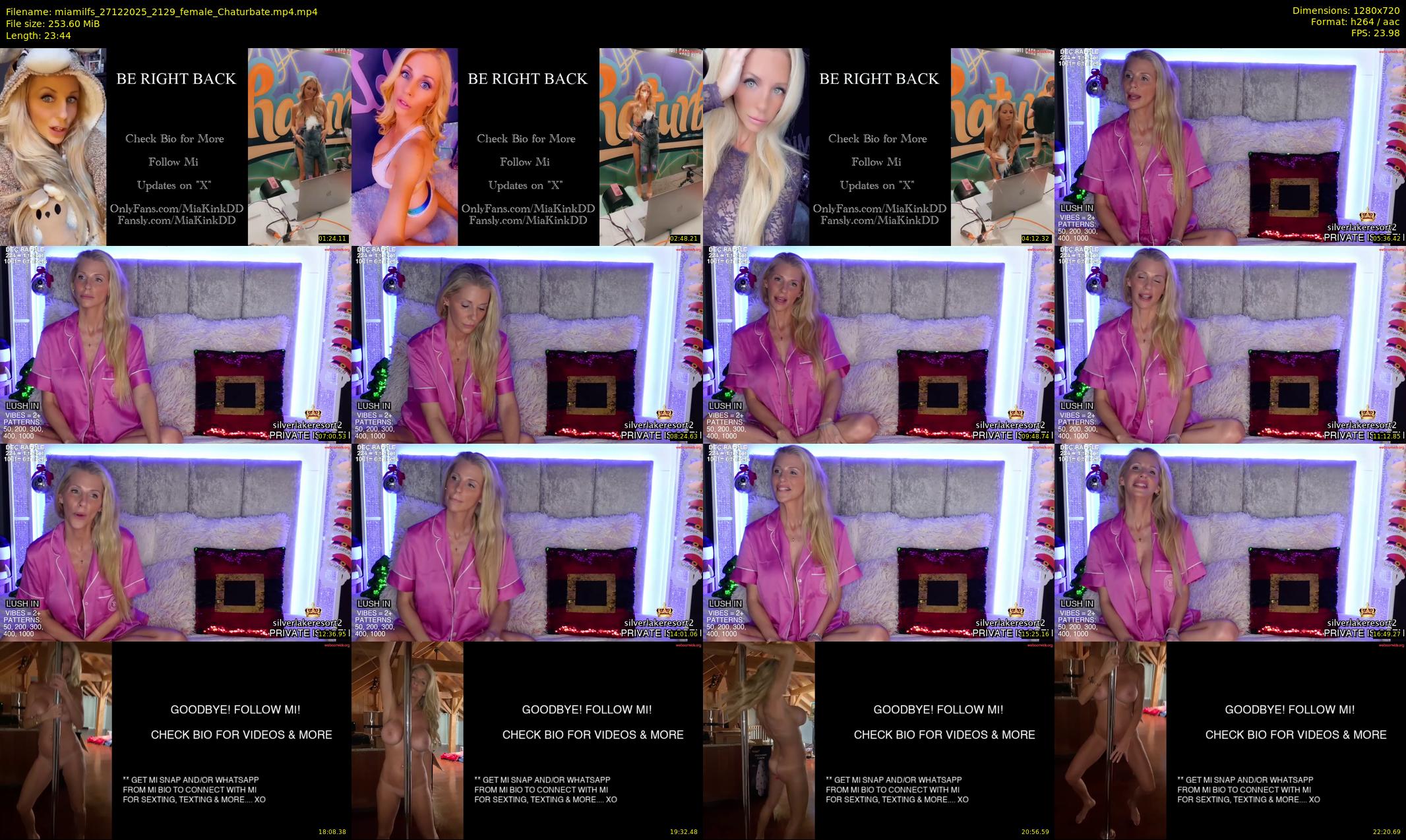 miamilfs — 24 minute Chaturbate female cam show recording, 720p, Dec 27, 2025