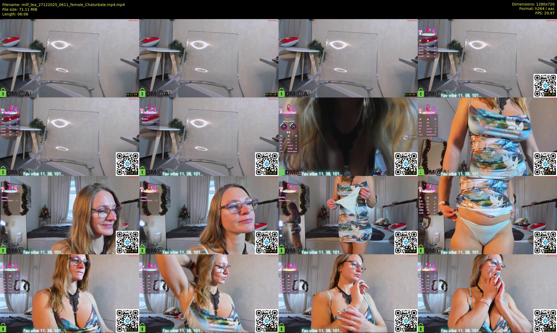 milf_tea — 7 minute Chaturbate female cam show recording, 720p, Dec 27, 2025
