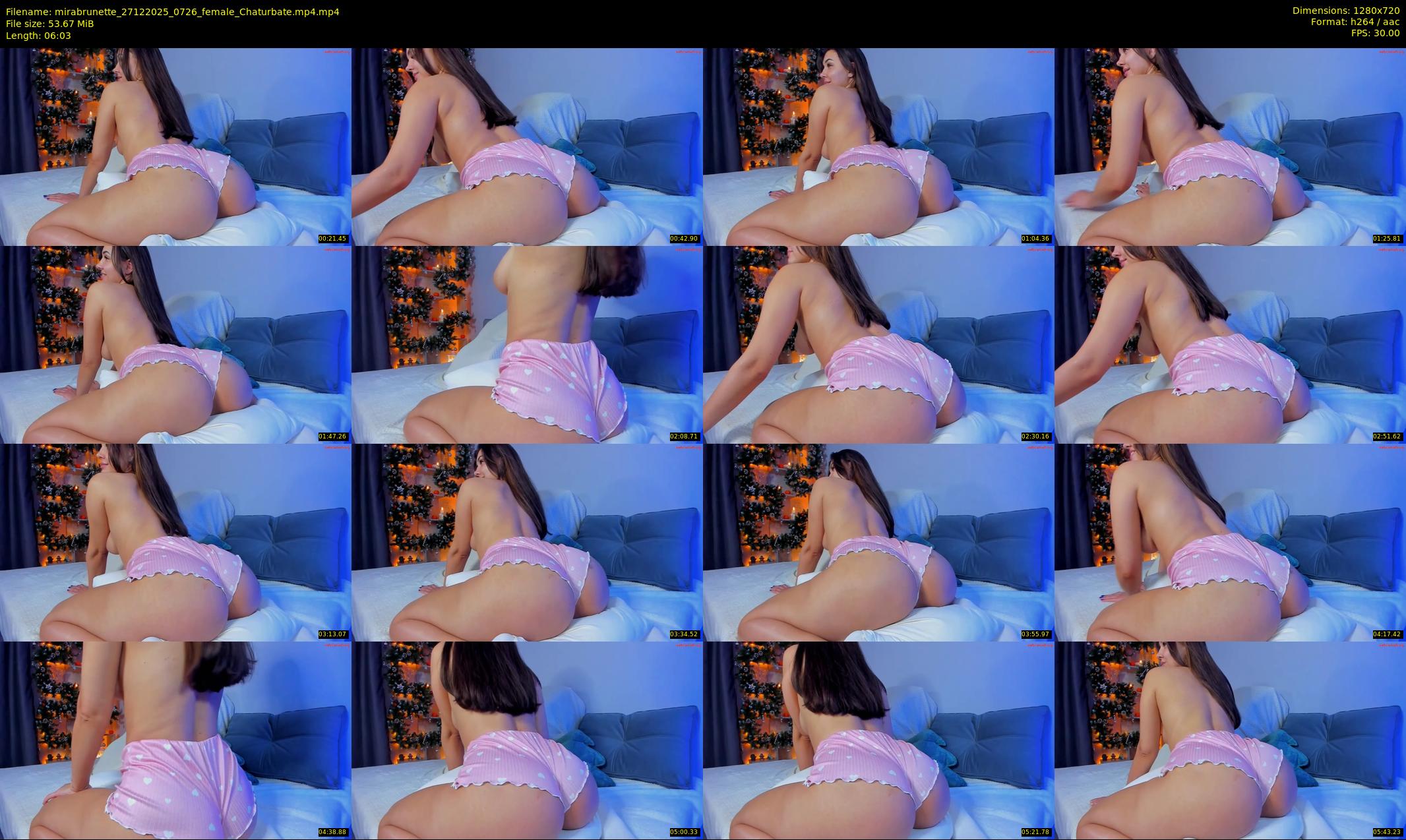 mirabrunette — 7 minute Chaturbate female cam show recording, 720p, Dec 27, 2025