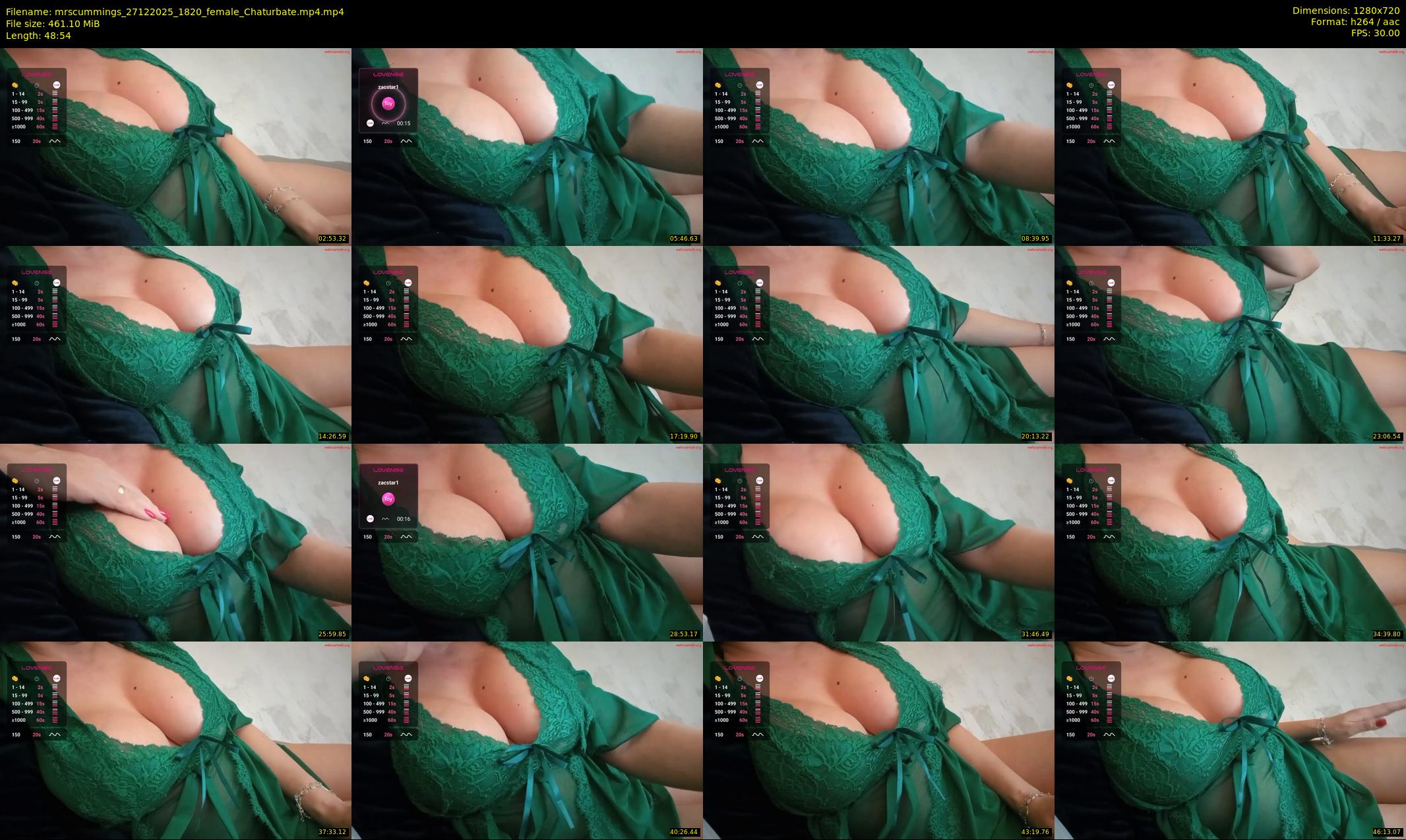 mrscummings — 49 minute Chaturbate female cam show recording, 720p, Dec 27, 2025