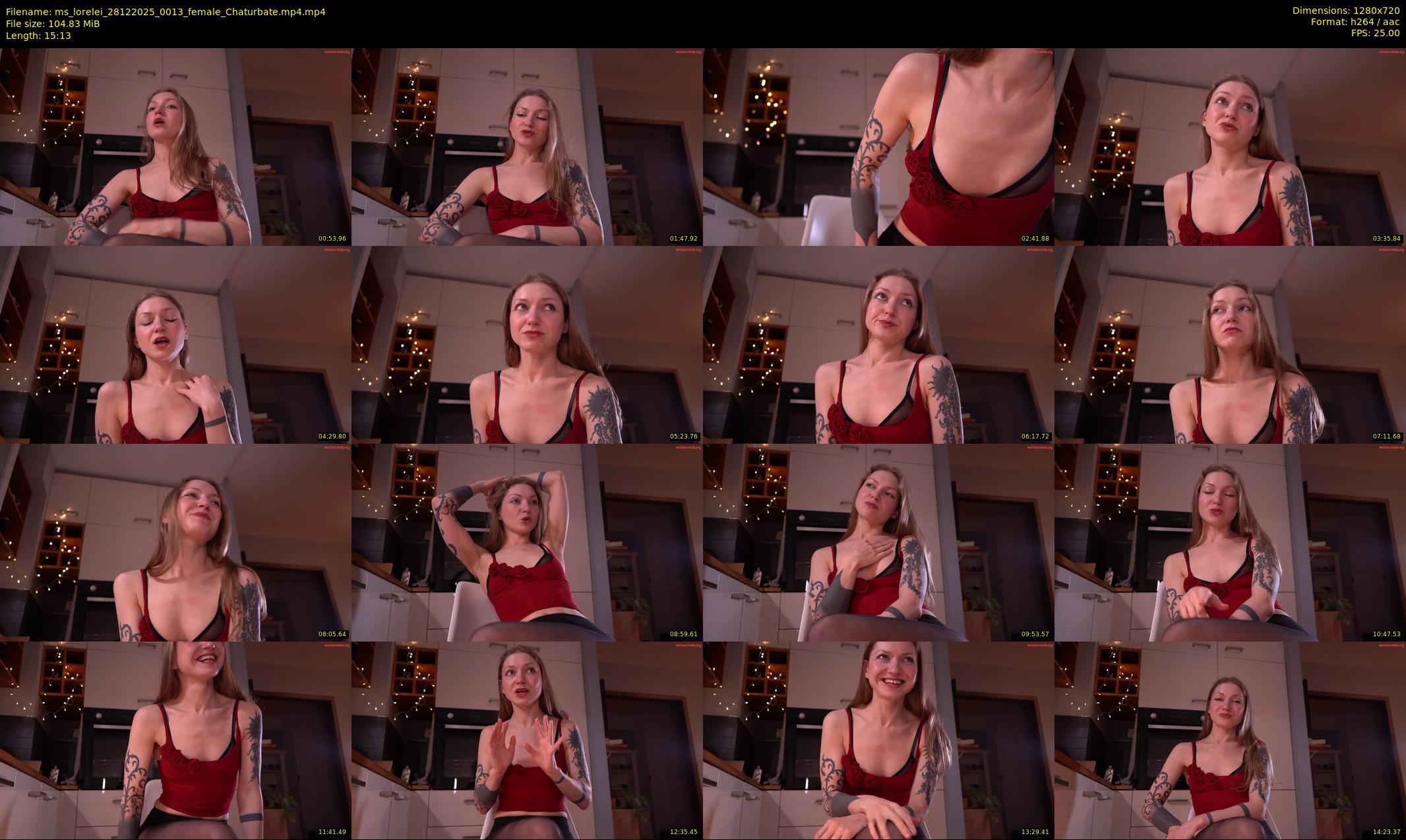 ms_lorelei — 16 minute Chaturbate female cam show recording, 720p, Dec 28, 2025