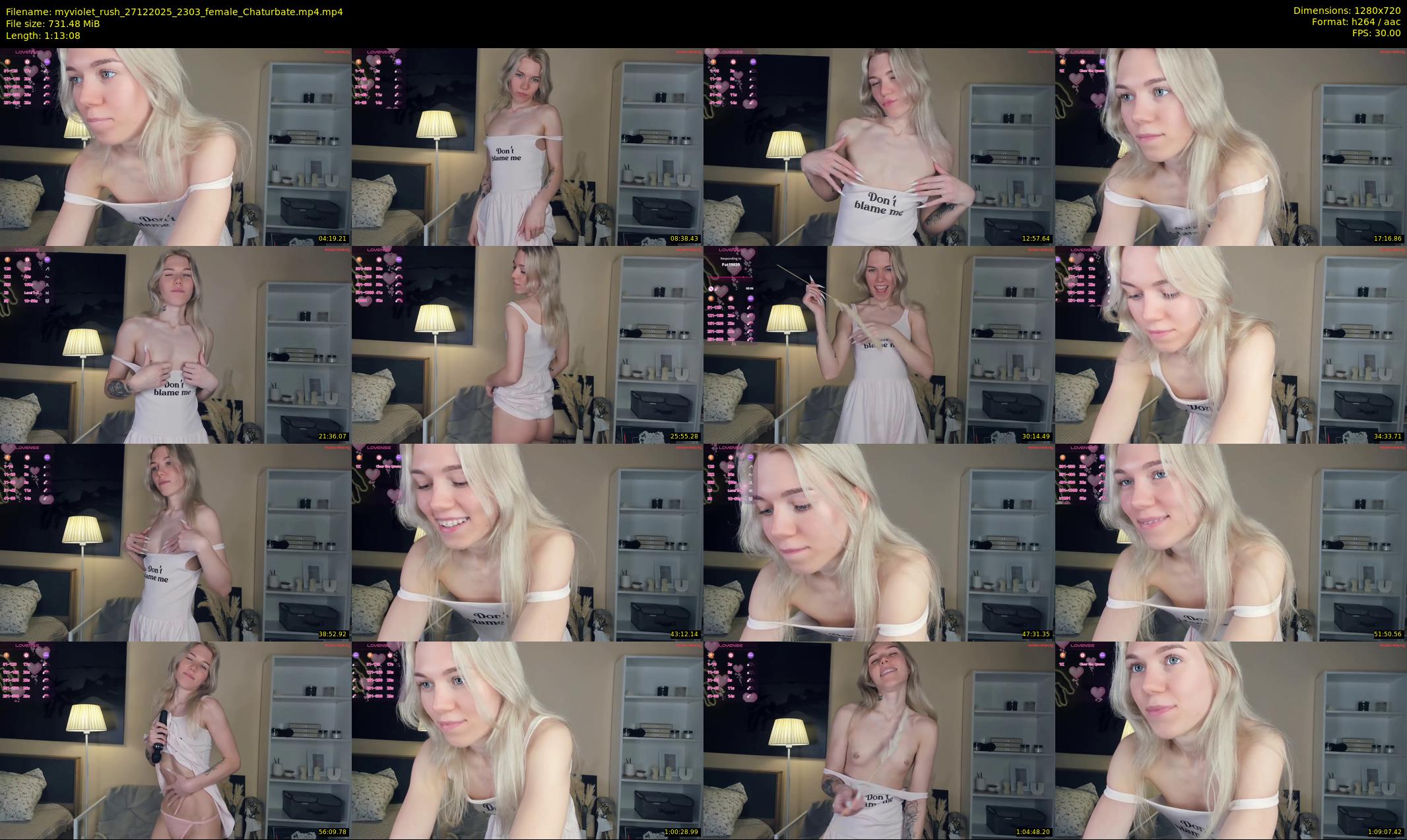 myviolet_rush — 74 minute Chaturbate female cam show recording, 720p, Dec 27, 2025