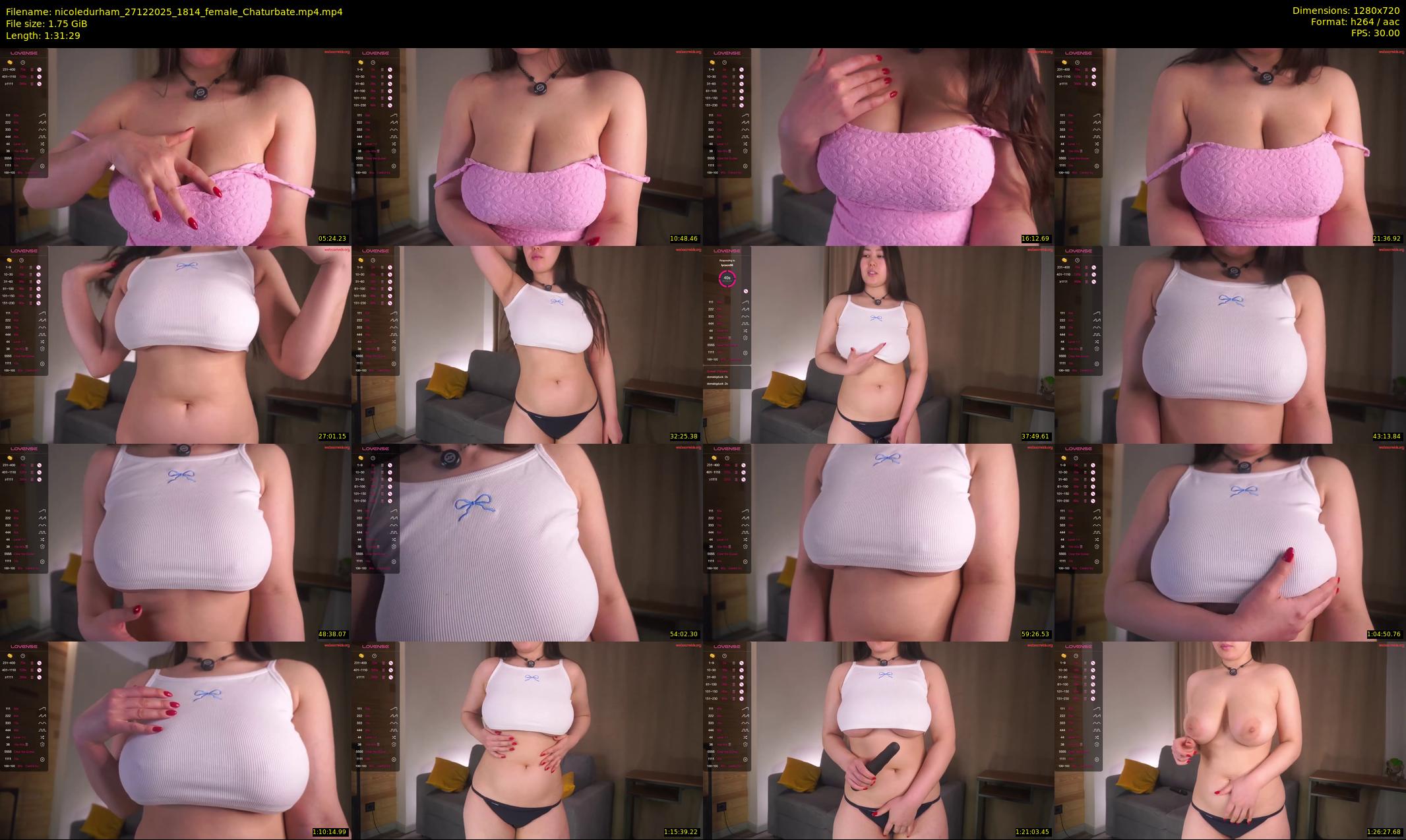 nicoledurham — 92 minute Chaturbate female cam show recording, 720p, Dec 27, 2025