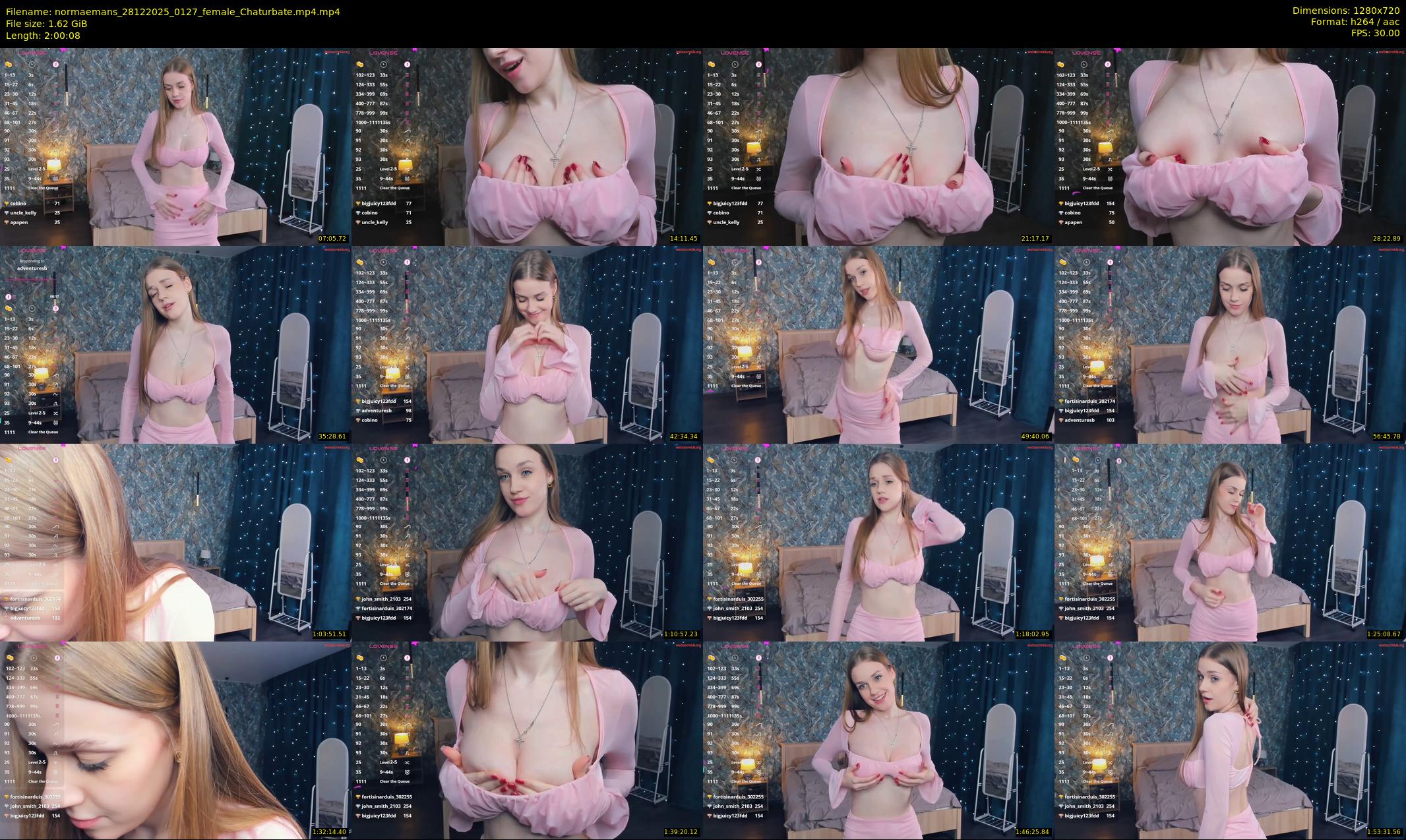 normaemans — 121 minute Chaturbate female cam show recording, 720p, Dec 28, 2025