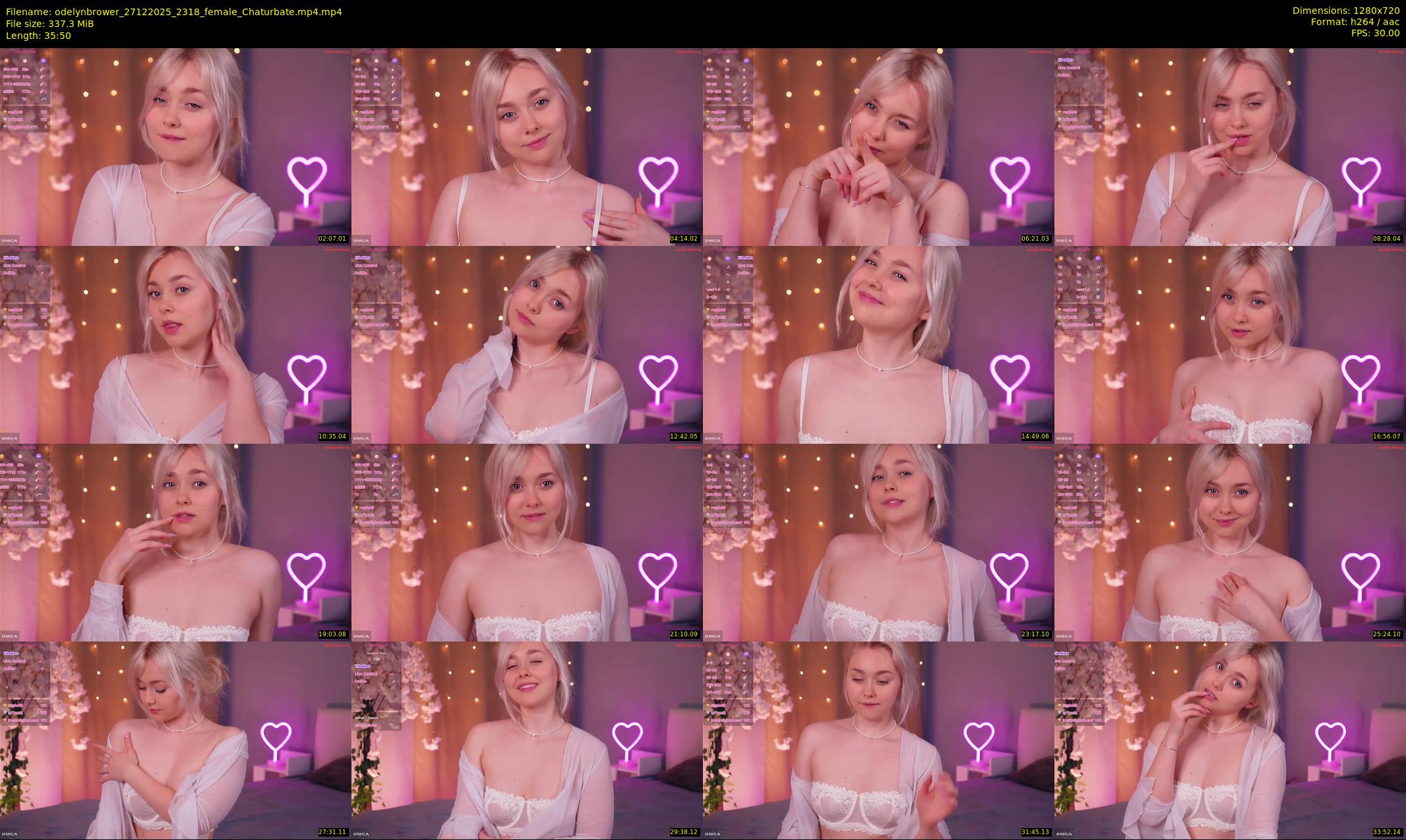odelynbrower — 36 minute Chaturbate female cam show recording, 720p, Dec 27, 2025