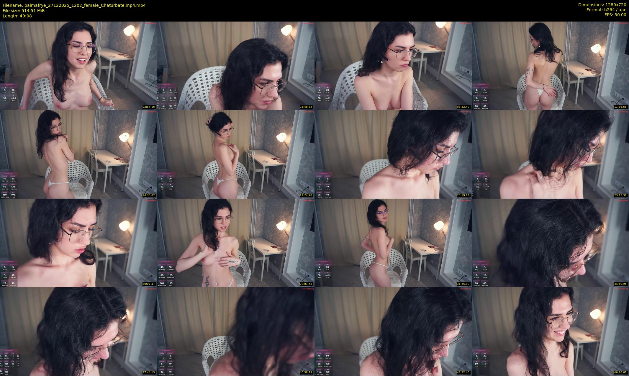 palmafrye — 50 minute Chaturbate female cam show recording, 720p, Dec 27, 2025
