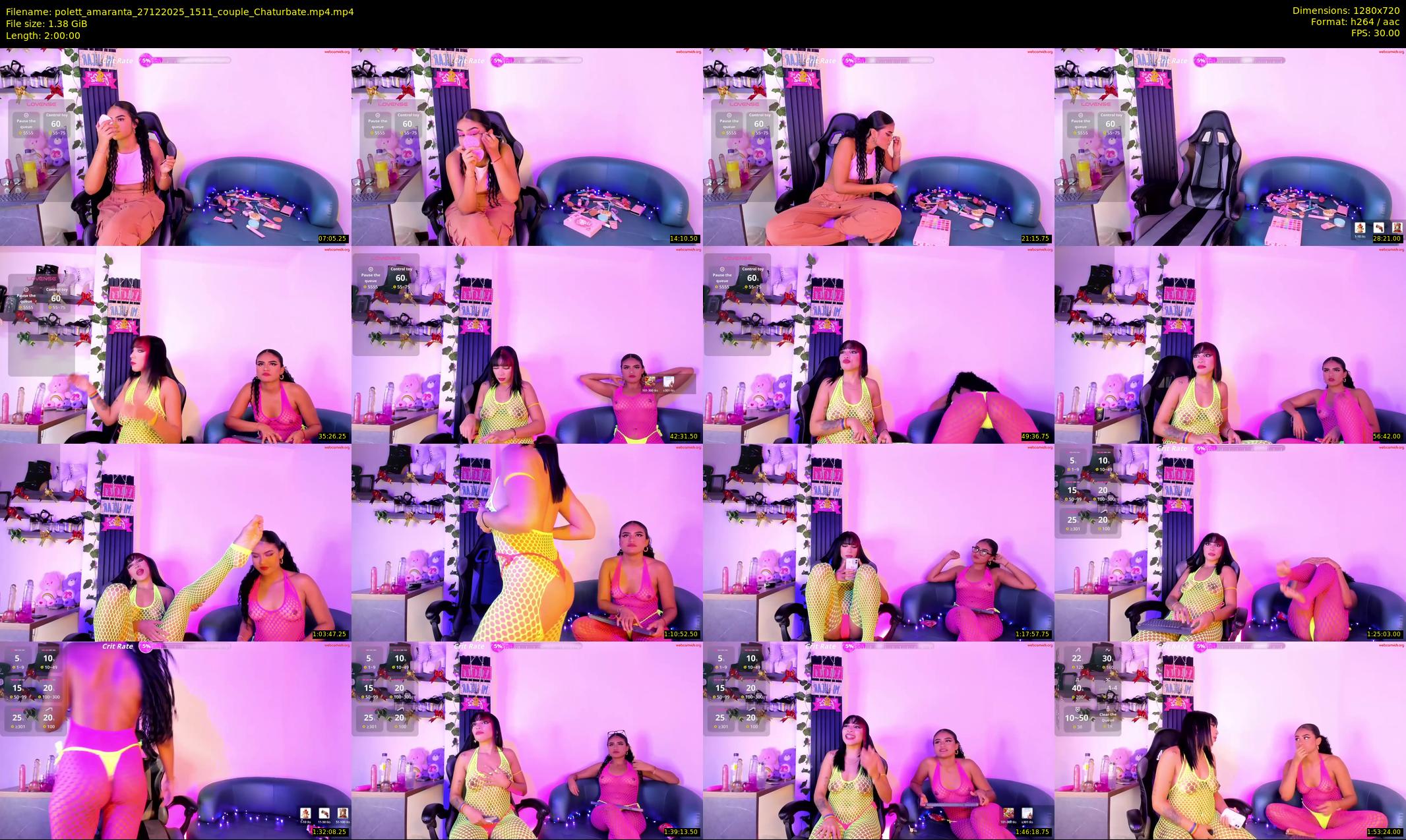 polett_amaranta — 120 minute Chaturbate couple cam show recording, 720p, Dec 27, 2025