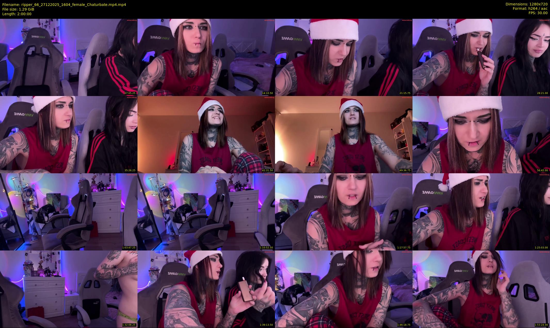 ripper_66 — 120 minute Chaturbate female cam show recording, 720p, Dec 27, 2025