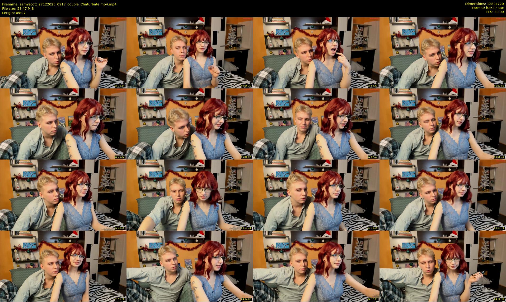 samyscott — 6 minute Chaturbate couple cam show recording, 720p, Dec 27, 2025