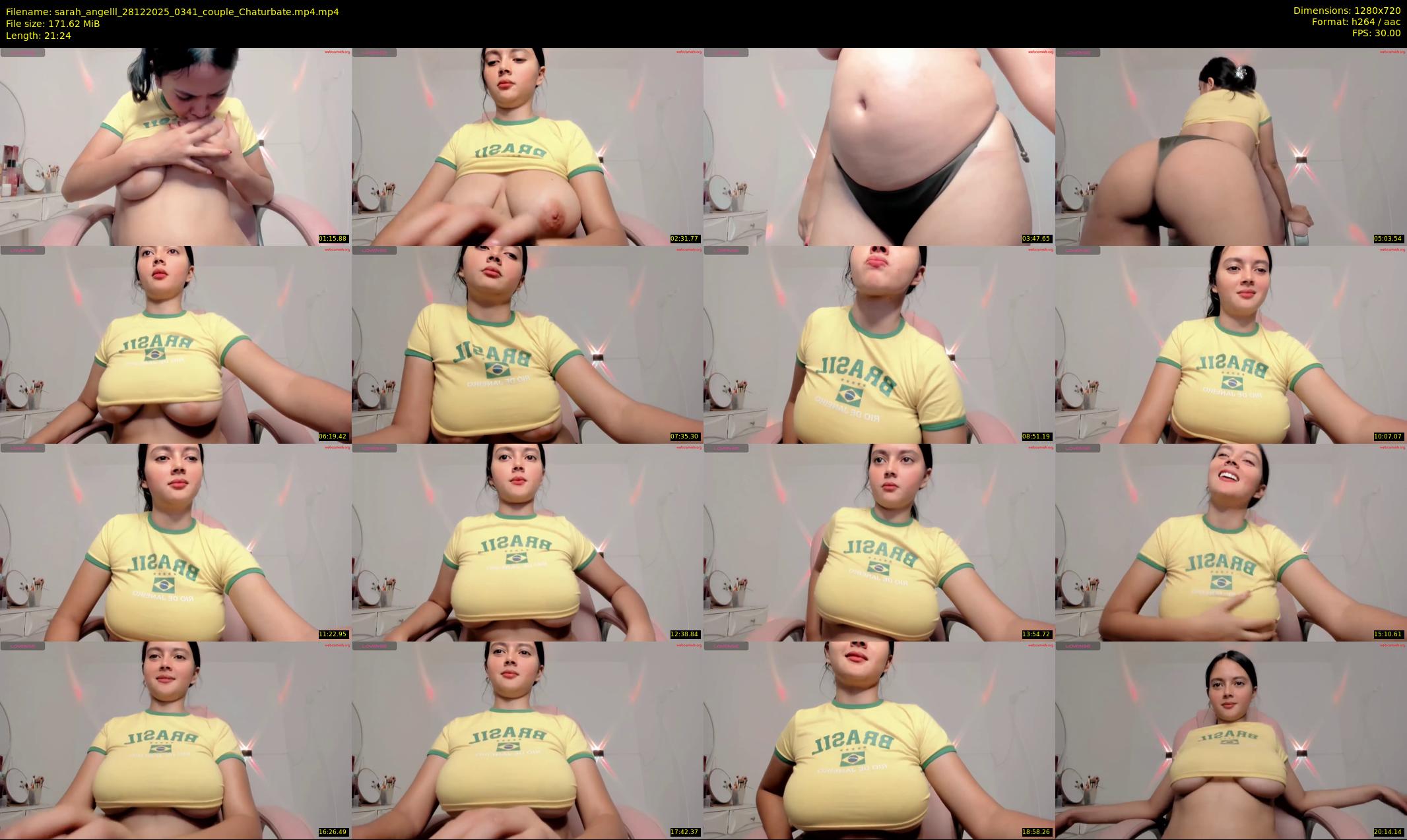 sarah_angelll — 22 minute Chaturbate female cam show recording, 720p, Dec 28, 2025