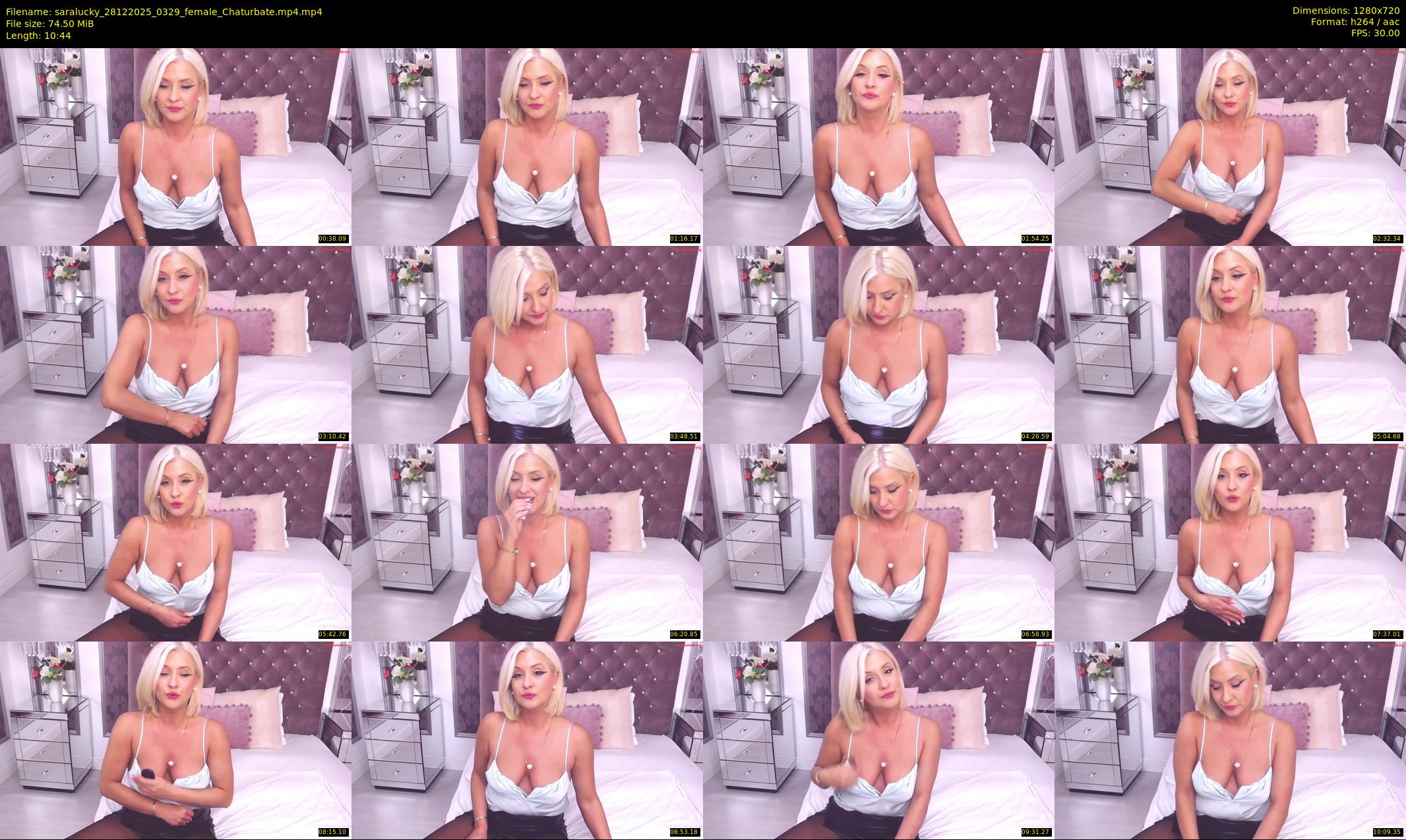 saralucky — 11 minute Chaturbate female cam show recording, 720p, Dec 28, 2025