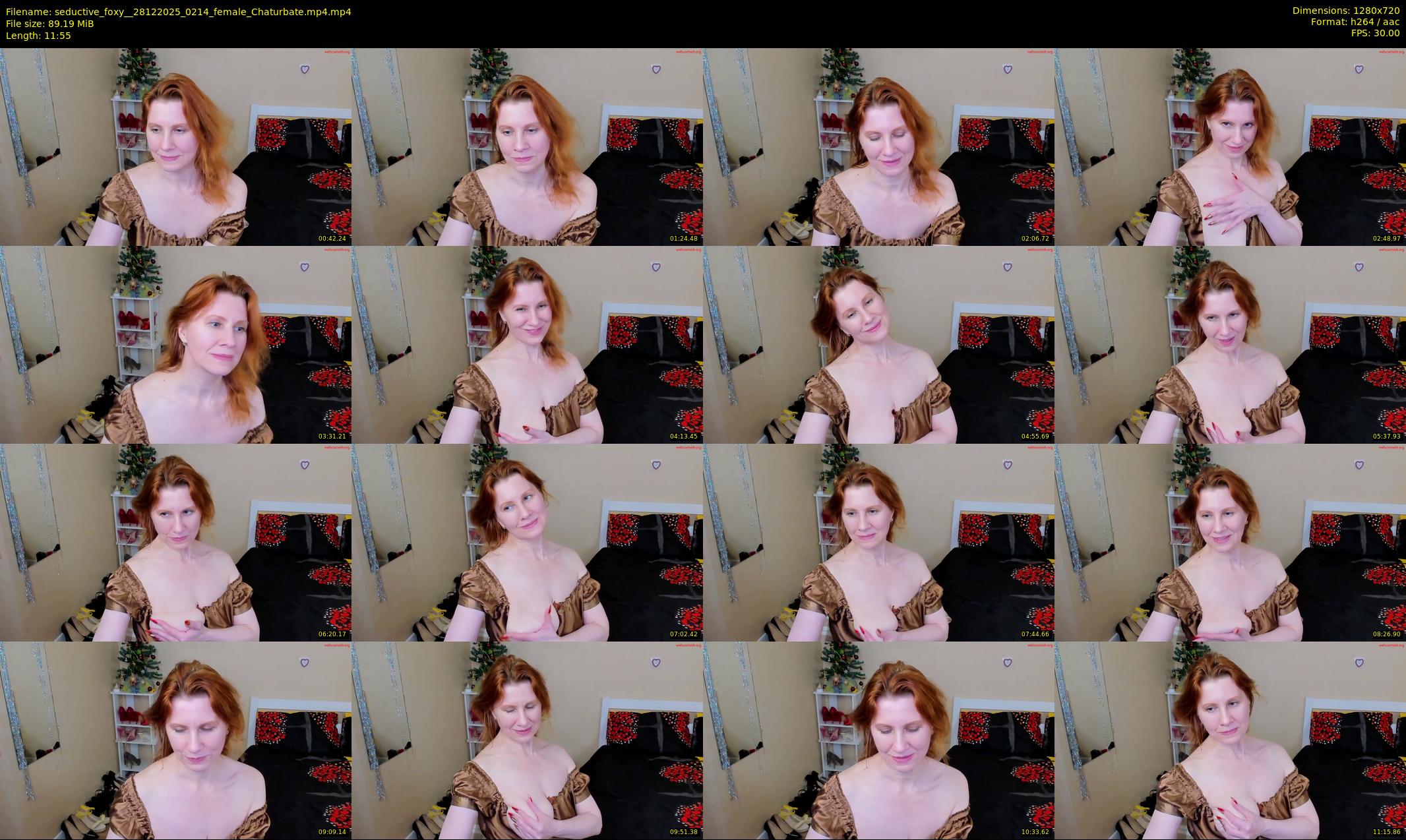seductive_foxy_ — 12 minute Chaturbate female cam show recording, 720p, Dec 28, 2025