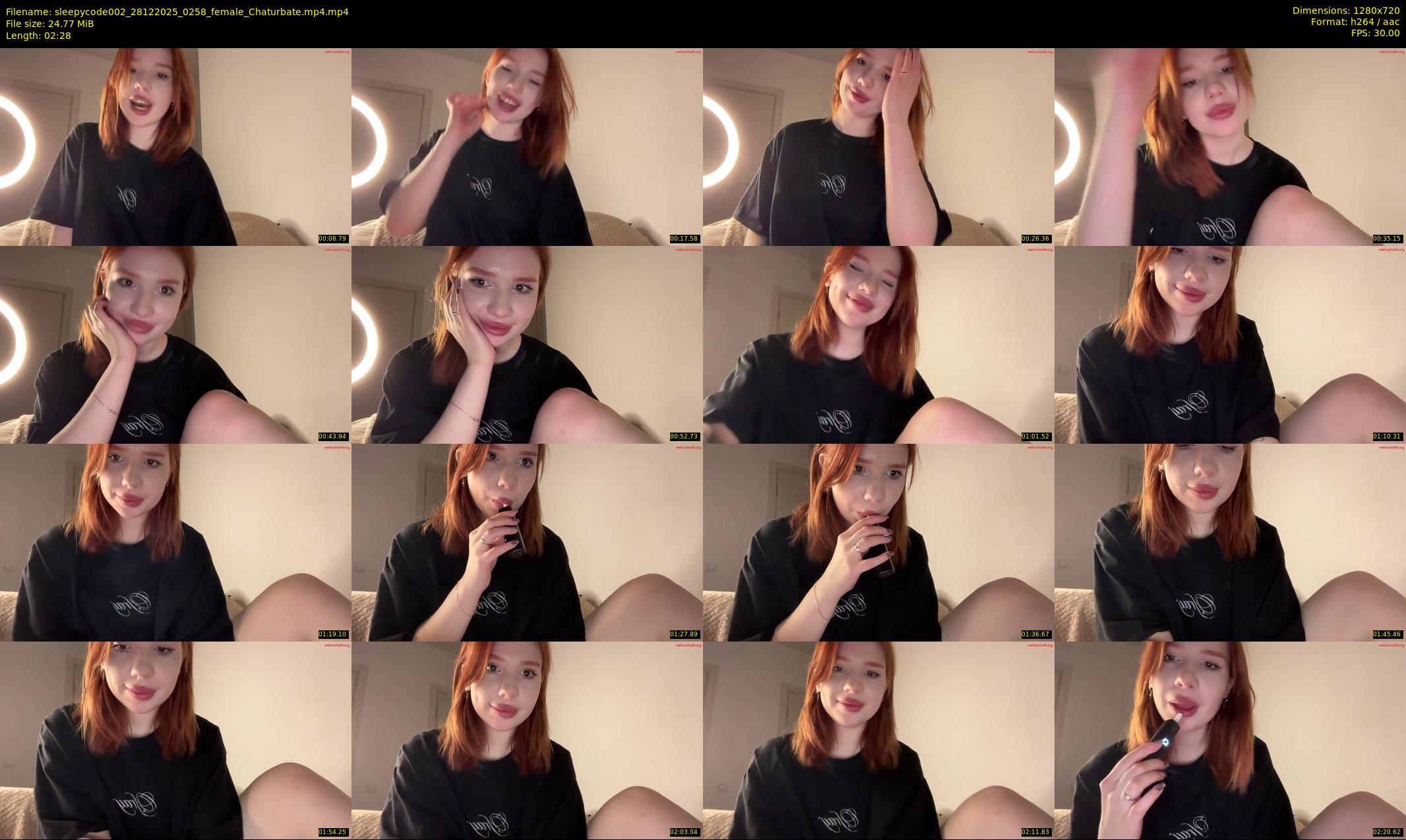 sleepycode002 — 3 minute Chaturbate female cam show recording, 720p, Dec 28, 2025