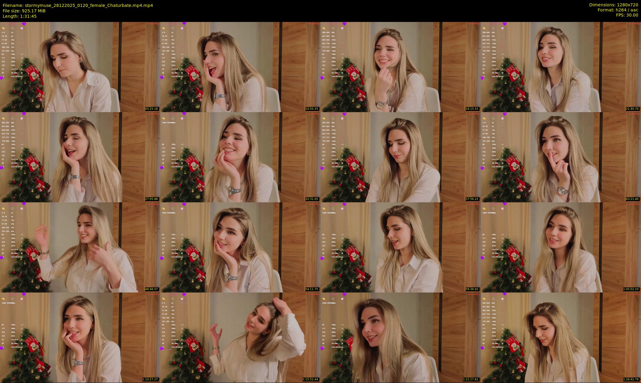 stormymuse — 92 minute Chaturbate female cam show recording, 720p, Dec 28, 2025