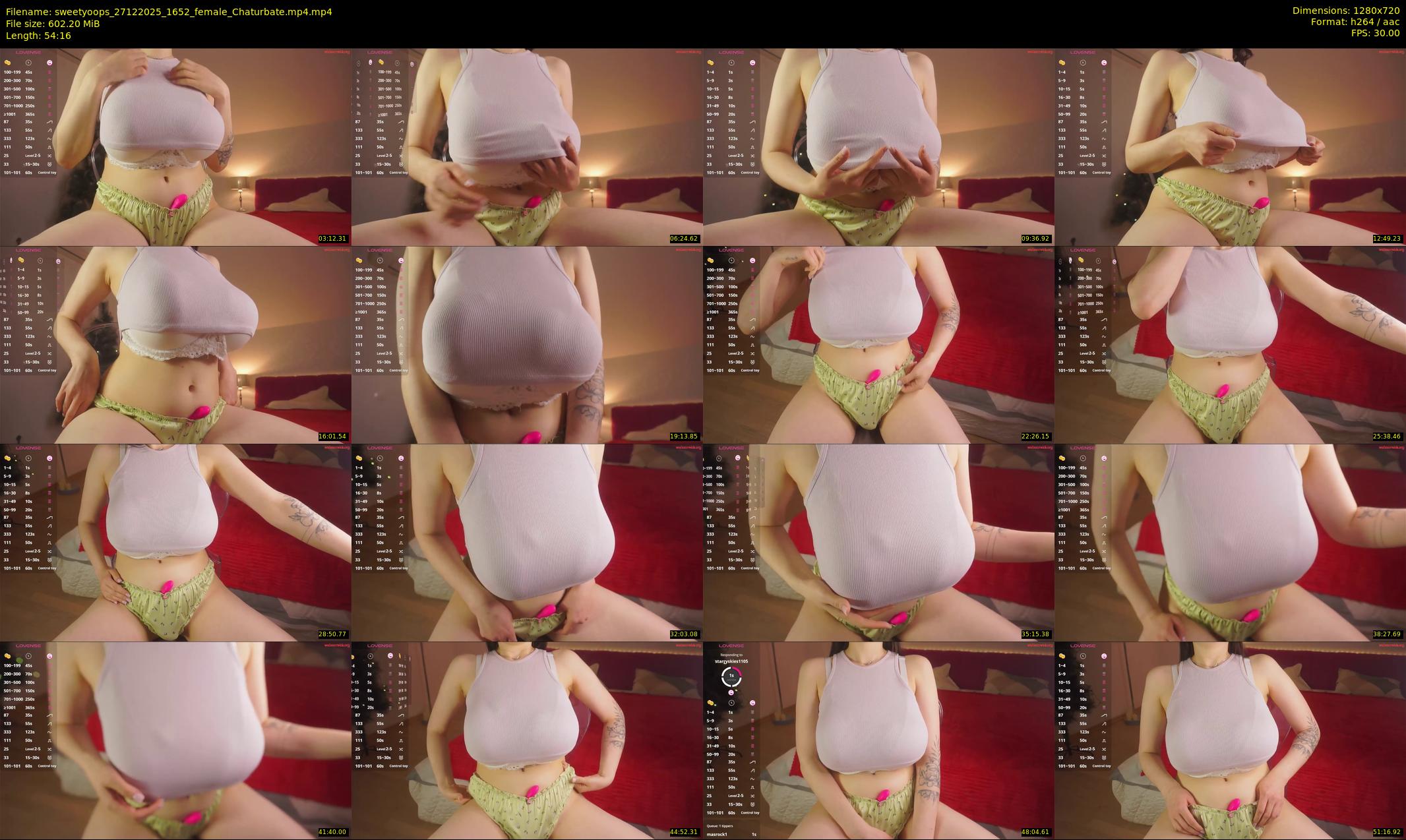 sweetyoops — 55 minute Chaturbate female cam show recording, 720p, Dec 27, 2025