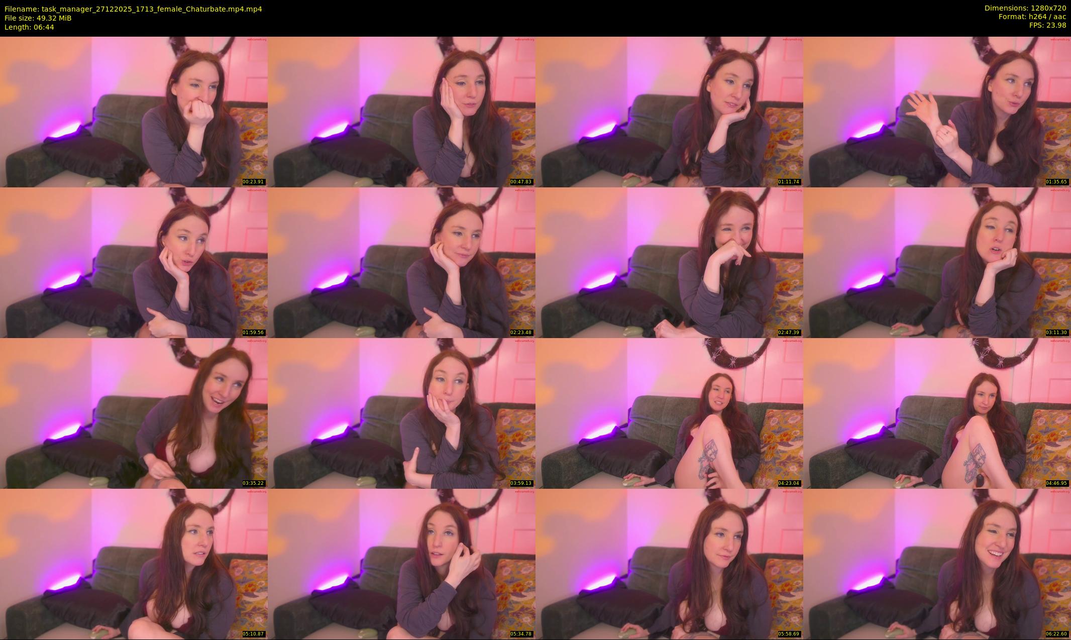 task_manager — 7 minute Chaturbate couple cam show recording, 720p, Dec 27, 2025
