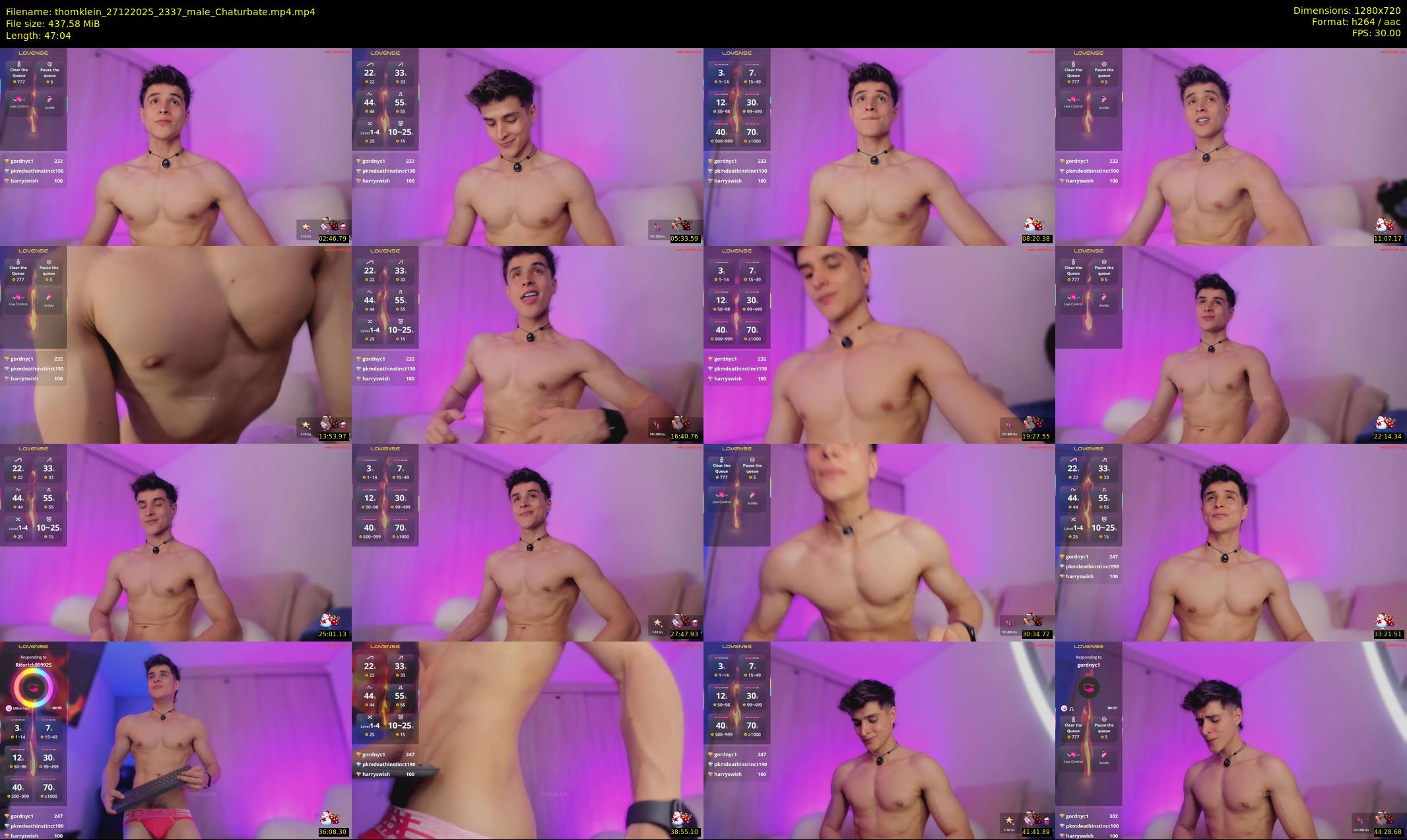 thomklein — 48 minute Chaturbate male cam show recording, 720p, Dec 27, 2025