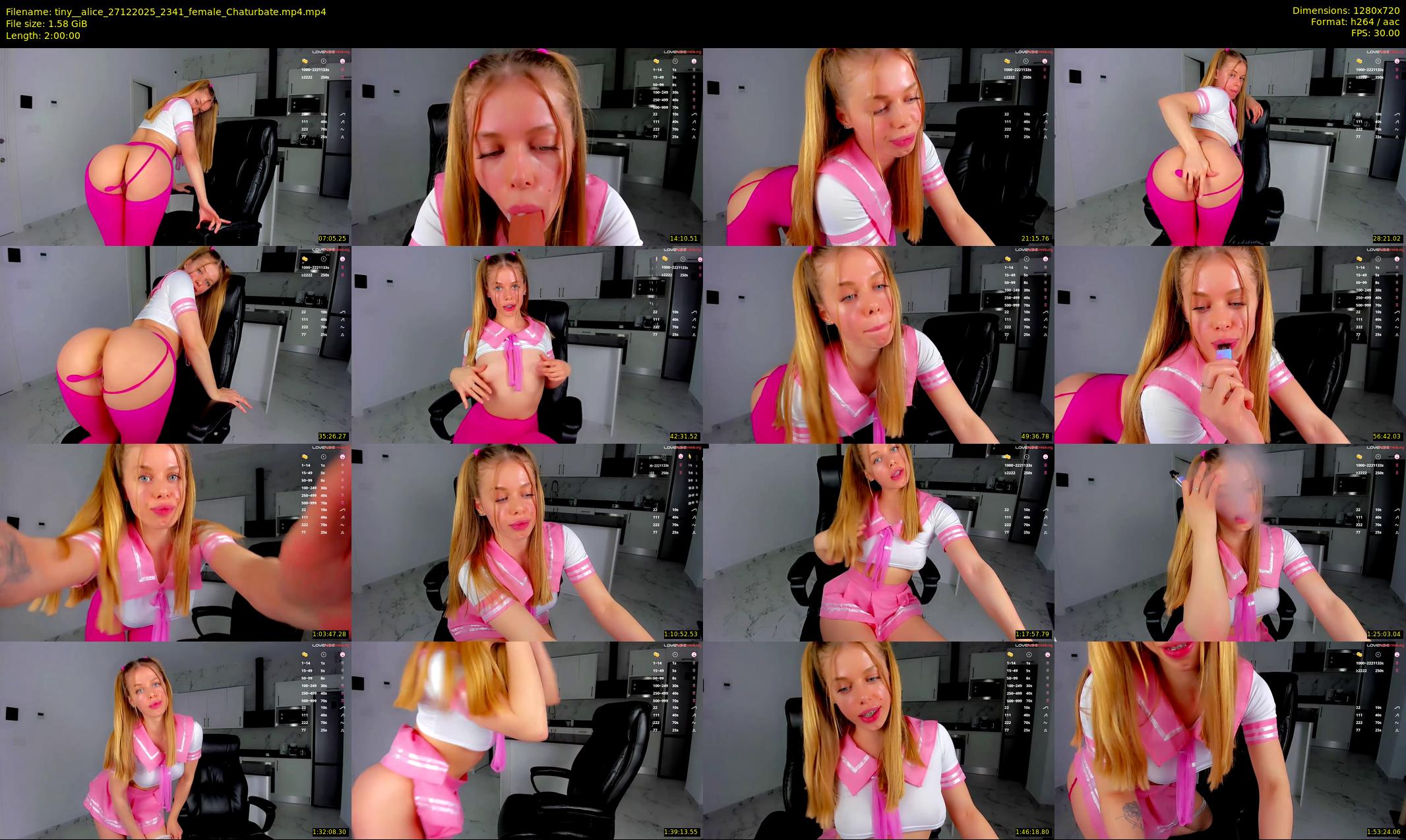 tiny__alice — 120 minute Chaturbate female cam show recording, 720p, Dec 27, 2025