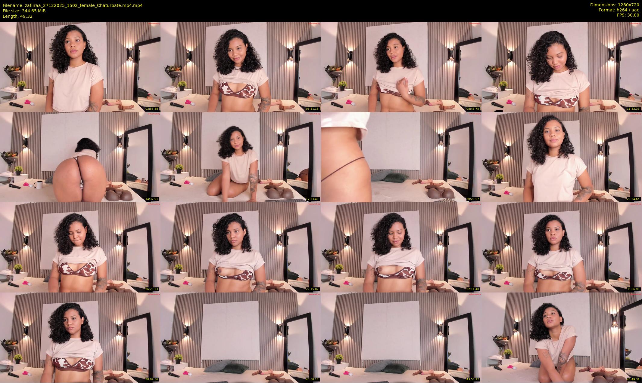 zafiiraa — 50 minute Chaturbate female cam show recording, 720p, Dec 27, 2025