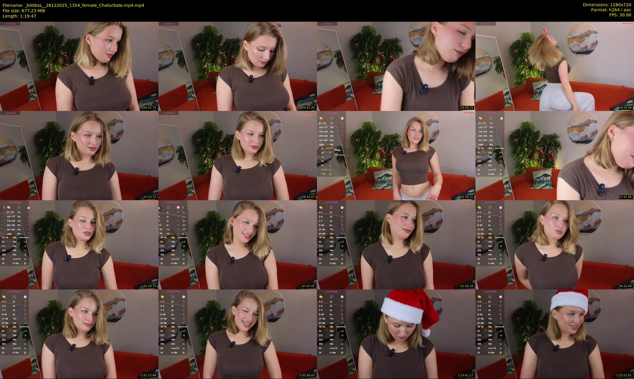 _b00bss_ — 80 minute Chaturbate female cam show recording, 720p, Dec 28, 2025