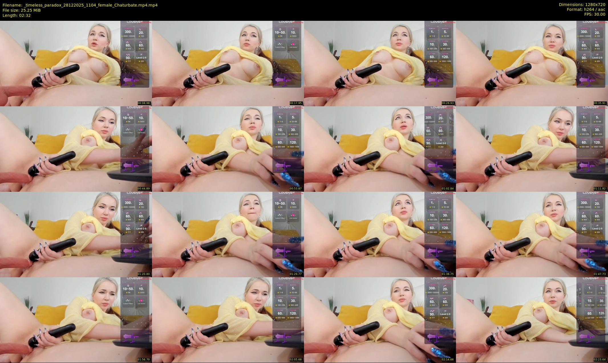 _timeless_paradox — 3 minute Chaturbate female cam show recording, 720p, Dec 28, 2025