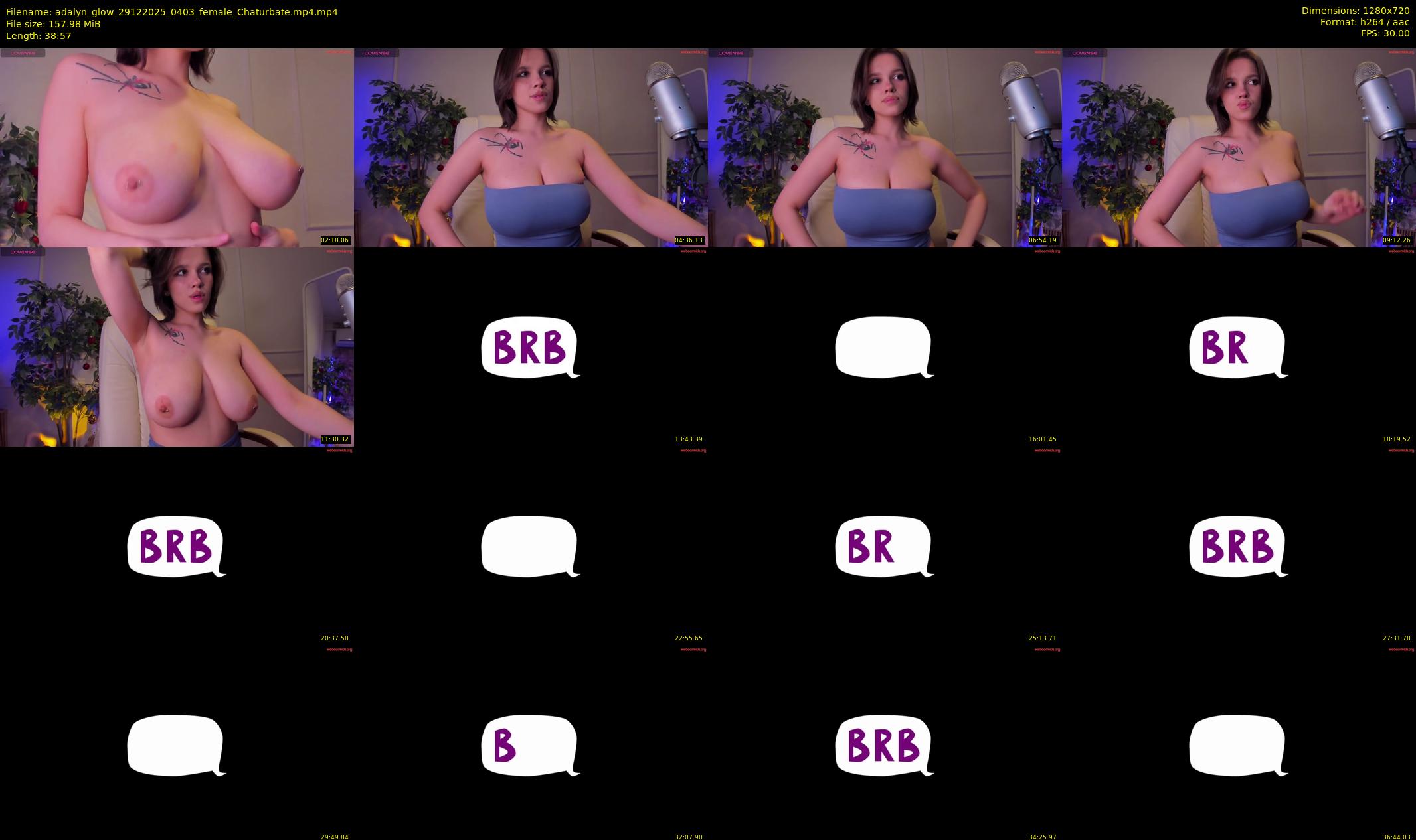 adalyn_glow — 39 minute Chaturbate female cam show recording, 720p, Dec 29, 2025