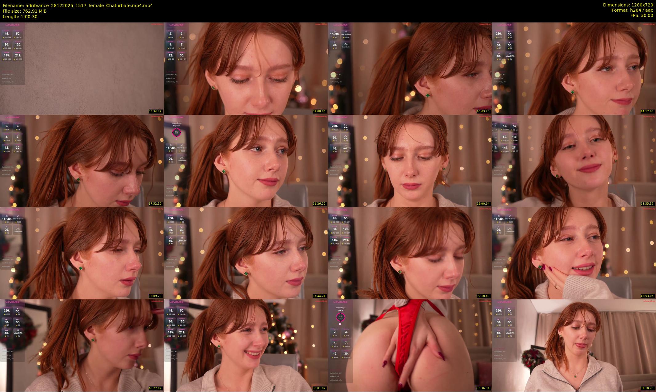 adritvance — 61 minute Chaturbate female cam show recording, 720p, Dec 28, 2025