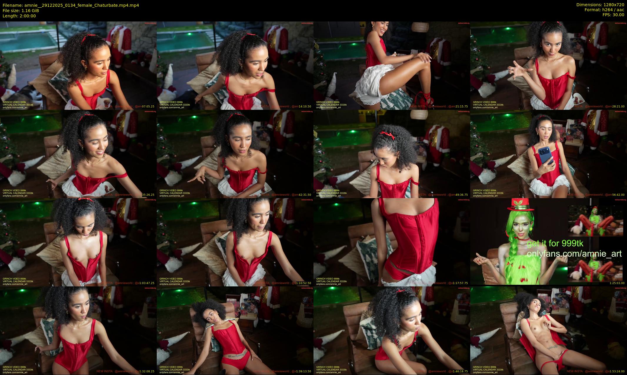 amnie_ — 120 minute Chaturbate female cam show recording, 720p, Dec 29, 2025