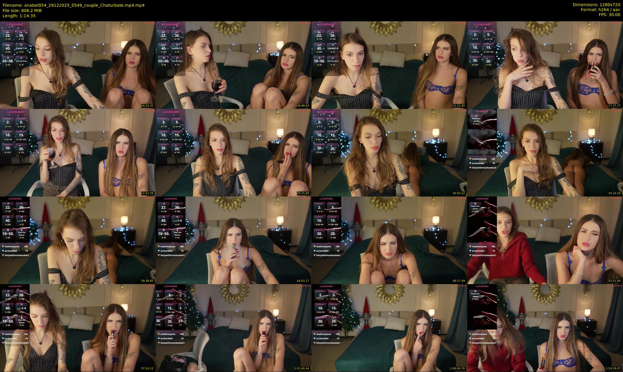 anabel054 — 75 minute Chaturbate female cam show recording, 720p, Dec 29, 2025