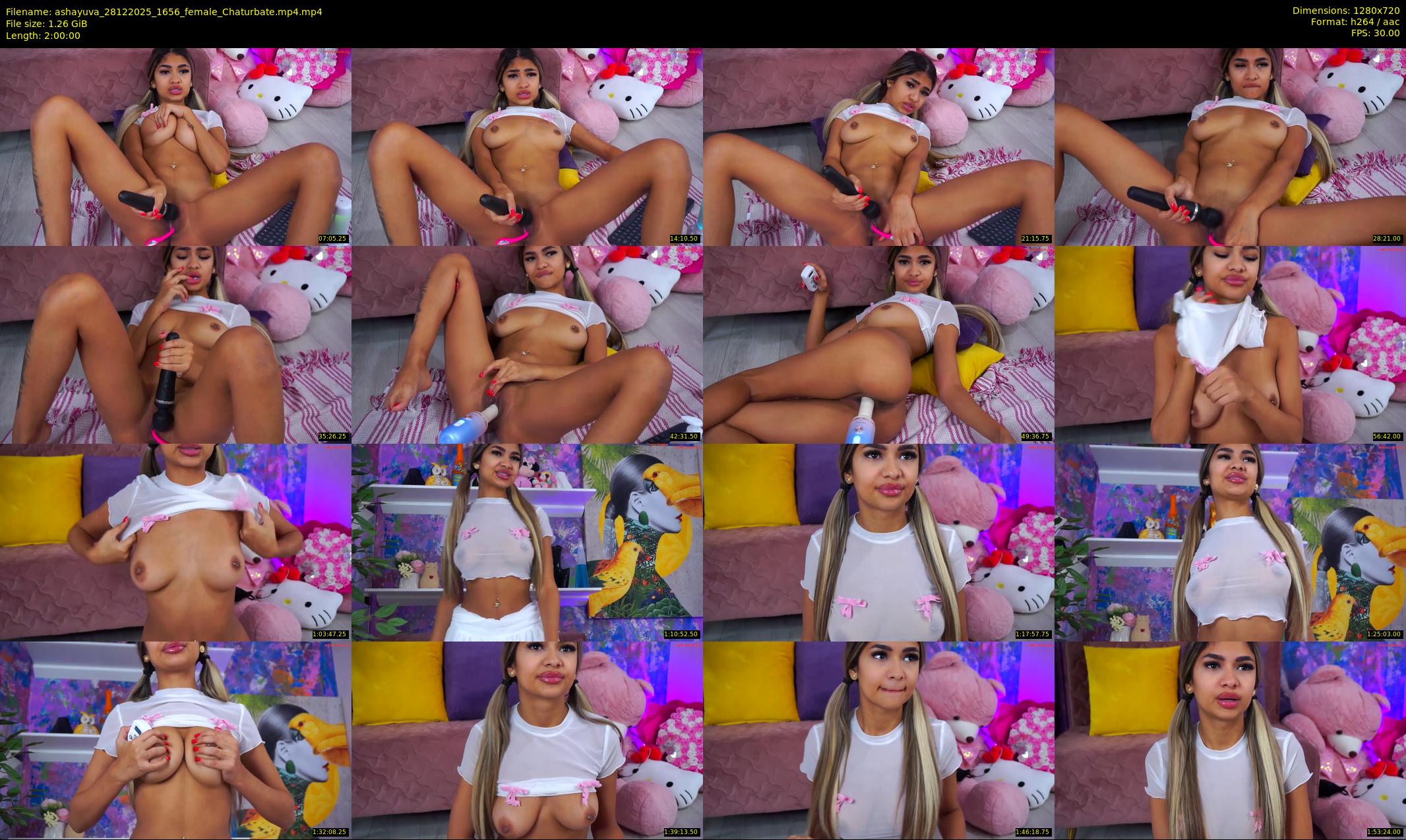 ashayuva — 120 minute Chaturbate female cam show recording, 720p, Dec 28, 2025