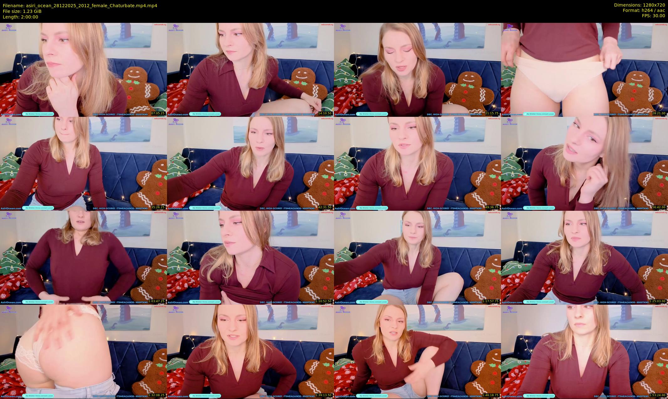 asiri_ocean — 120 minute Chaturbate female cam show recording, 720p, Dec 28, 2025